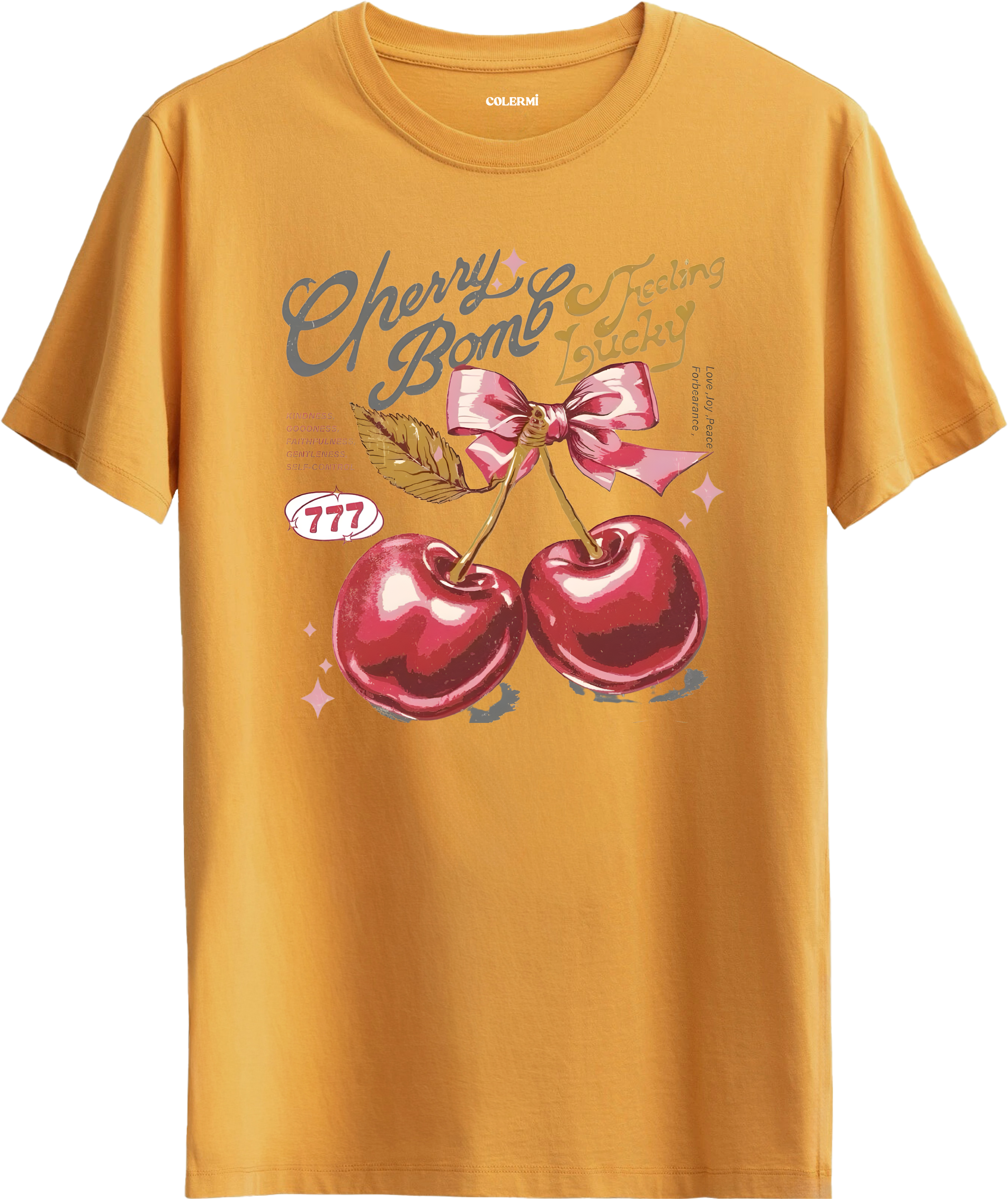 Cherry Bomb Baskılı Tişört görsel 6 | Colermi