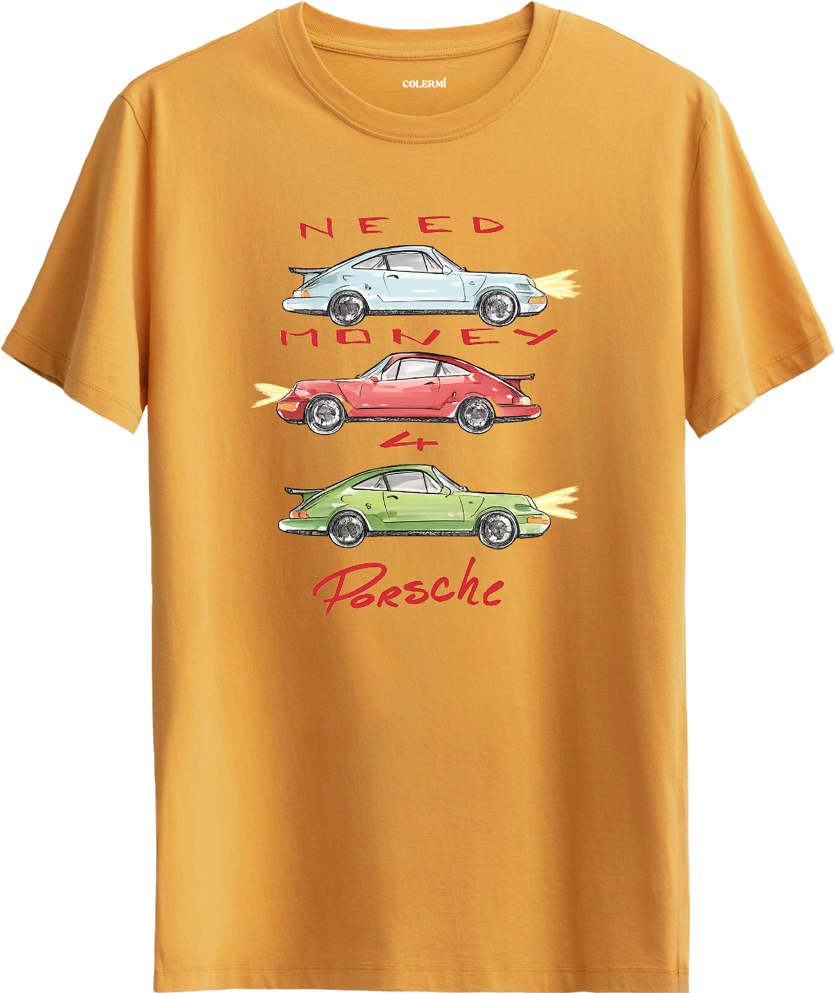 Retro Need Money Baskılı Regular Tişört