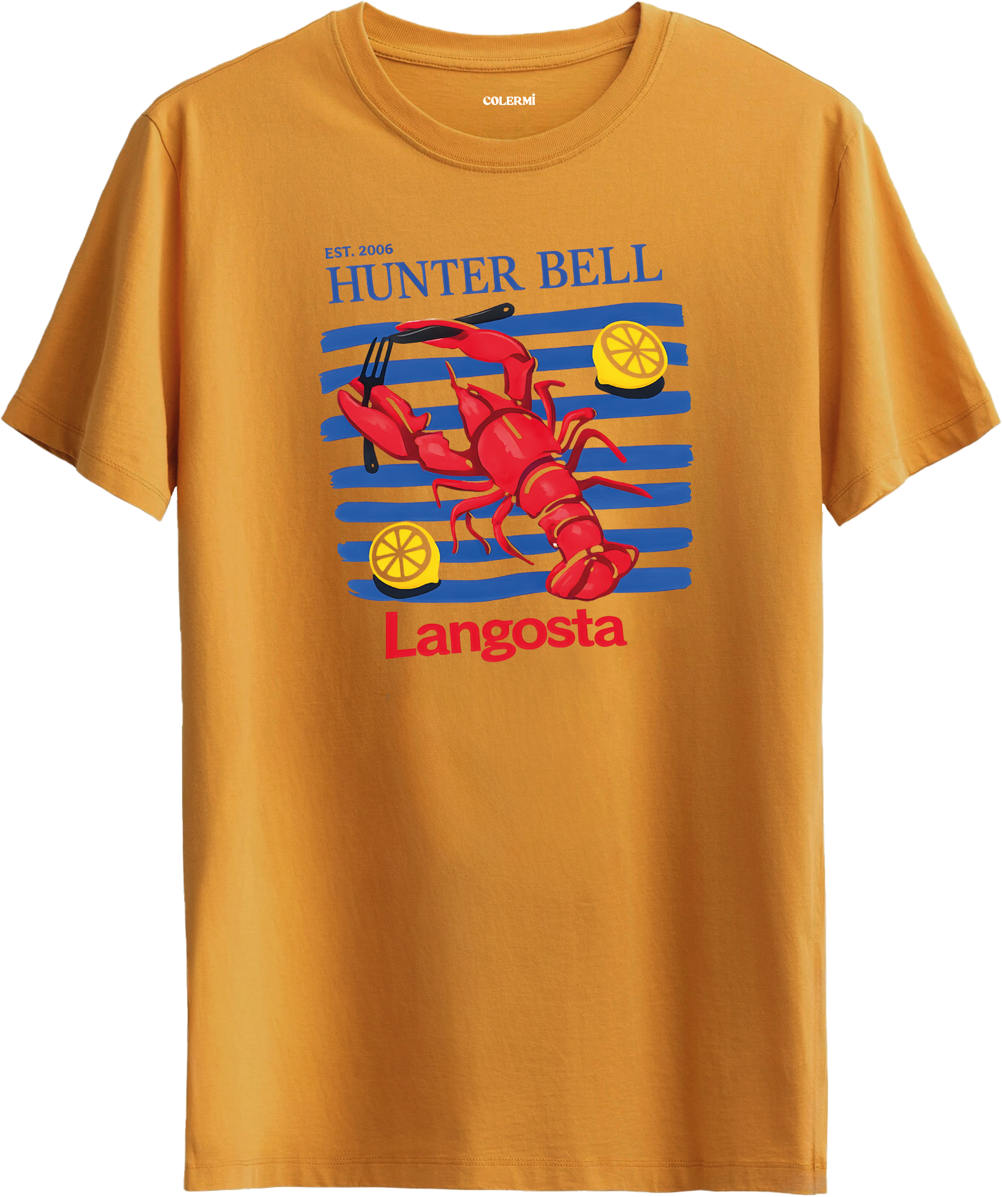 Langosta Lobster Istakoz Baskılı Tişört