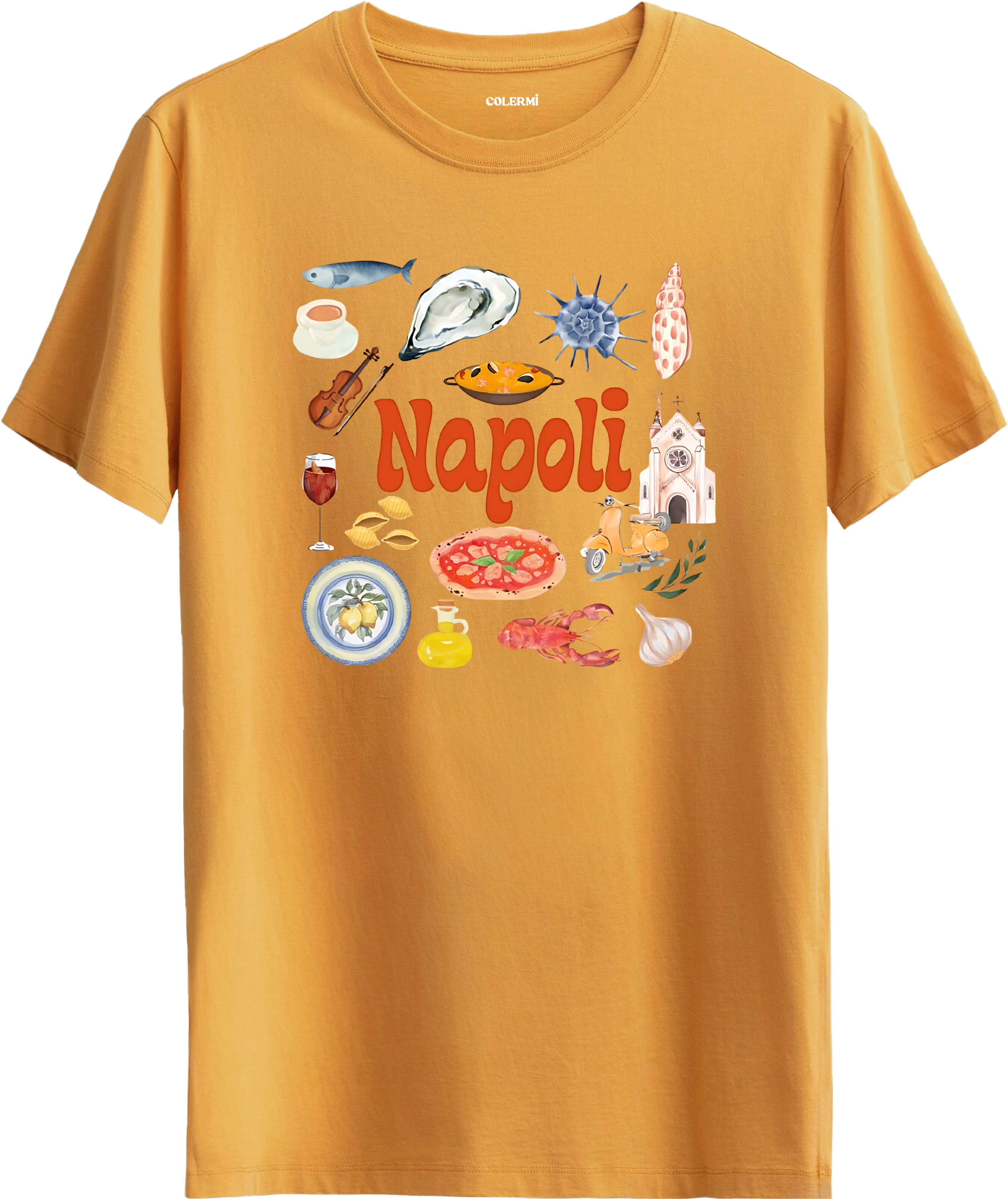 Napoli Baskılı Regular Tişört