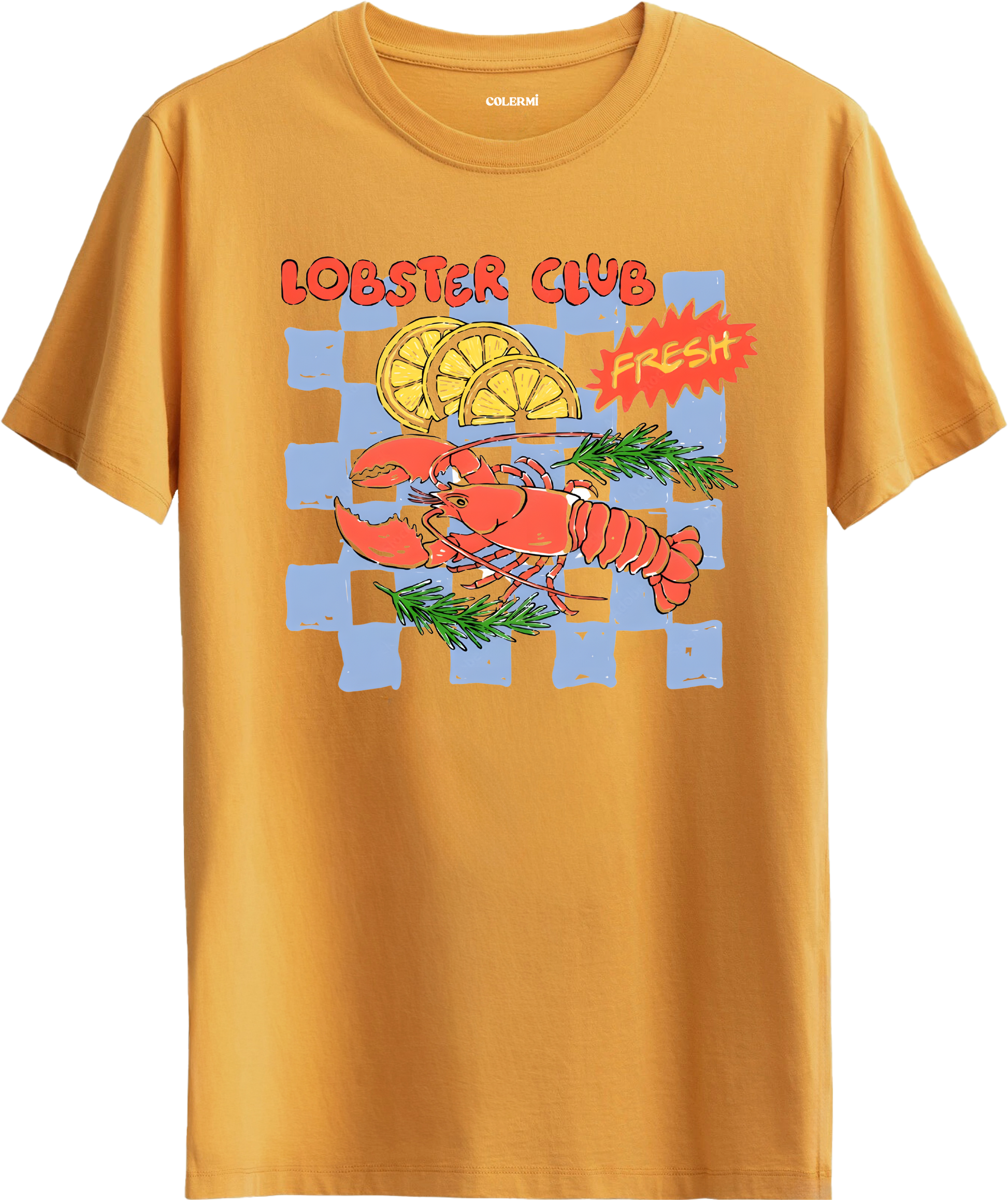 Lobster Club Baskılı Tişört görsel 6 | Colermi