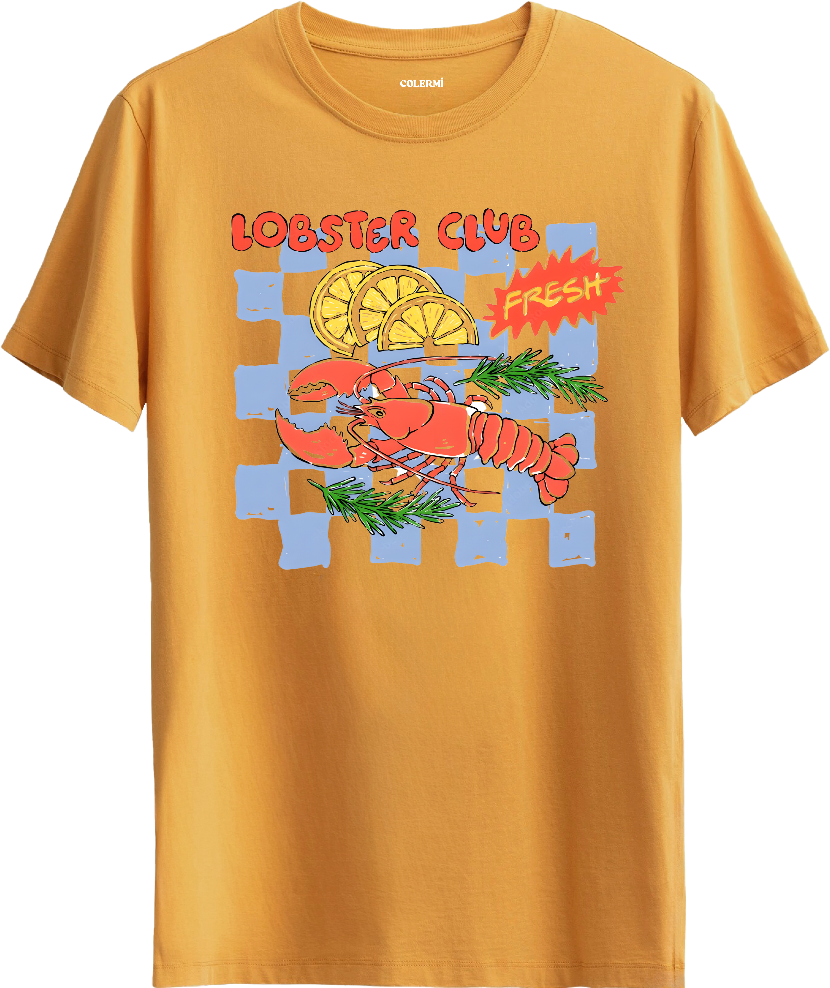 Lobster Club Baskılı Tişört görsel 6 | Colermi