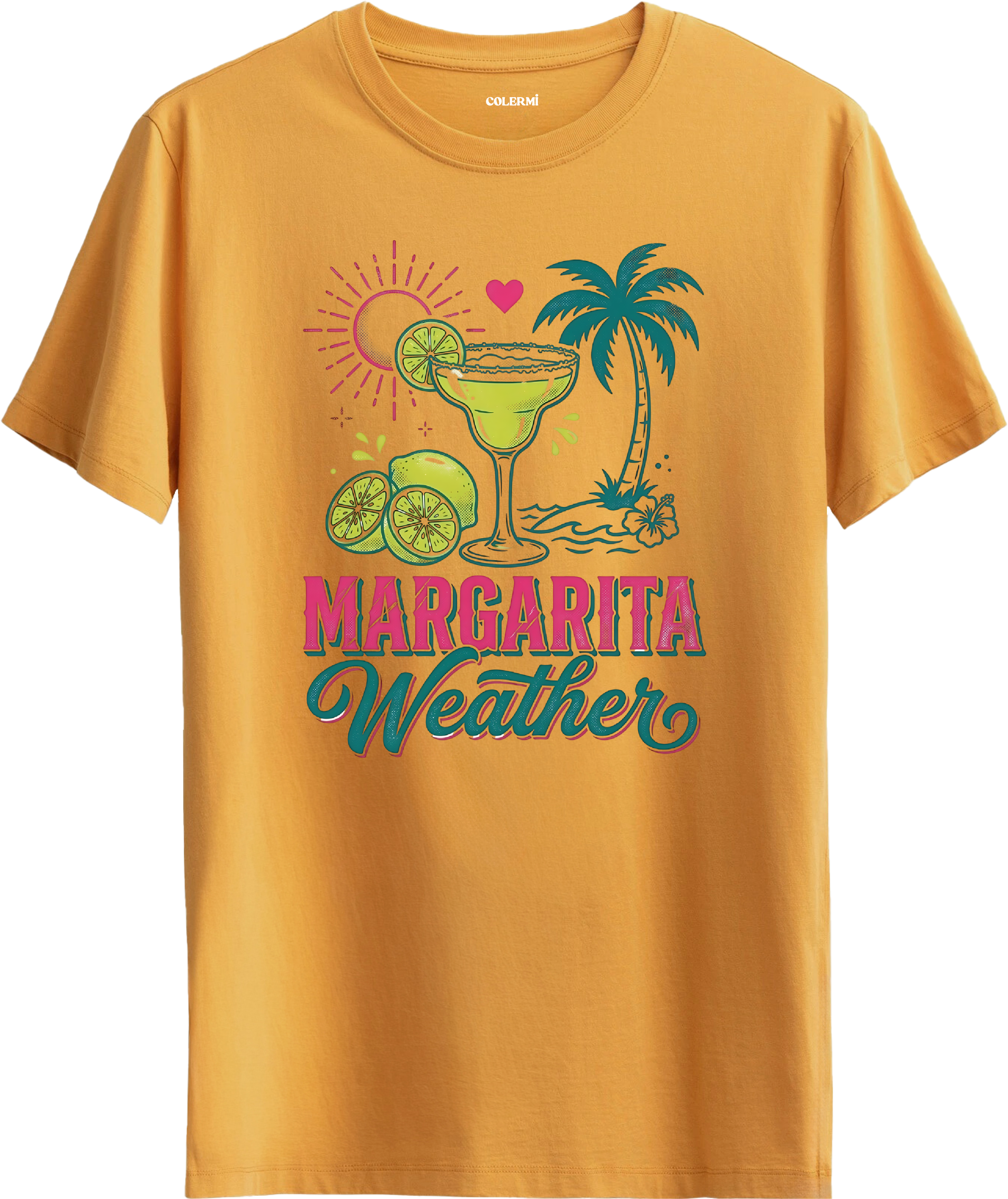 Margarita Weather Kokteyl Baskılı Regular Tişört