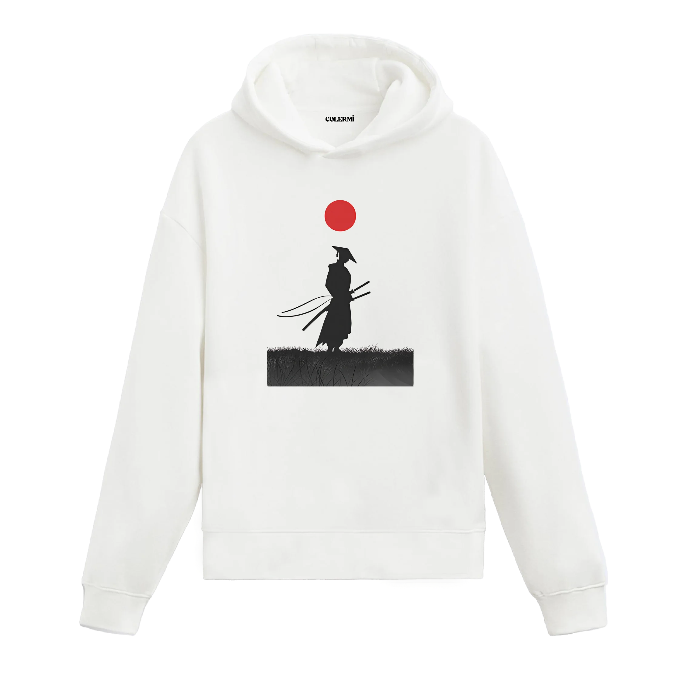 Samuray Tasarımlı Hoodie