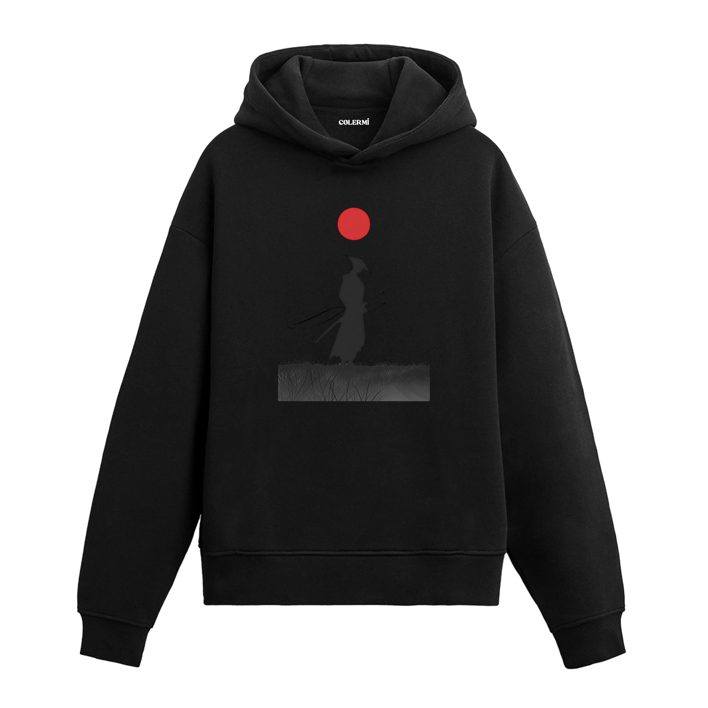 Samuray Tasarımlı Hoodie