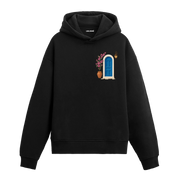 Minimal Kapı Tasarımlı Sanatsal Baskılı Hoodie | Colermi