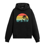 Howling at Sunset Graphic Hoodie