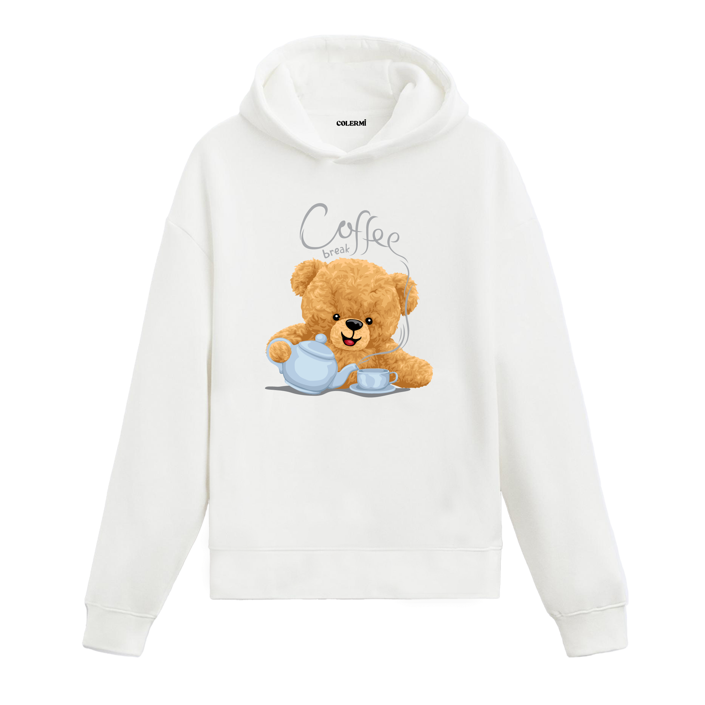 Coffee Break Bear Hoodie