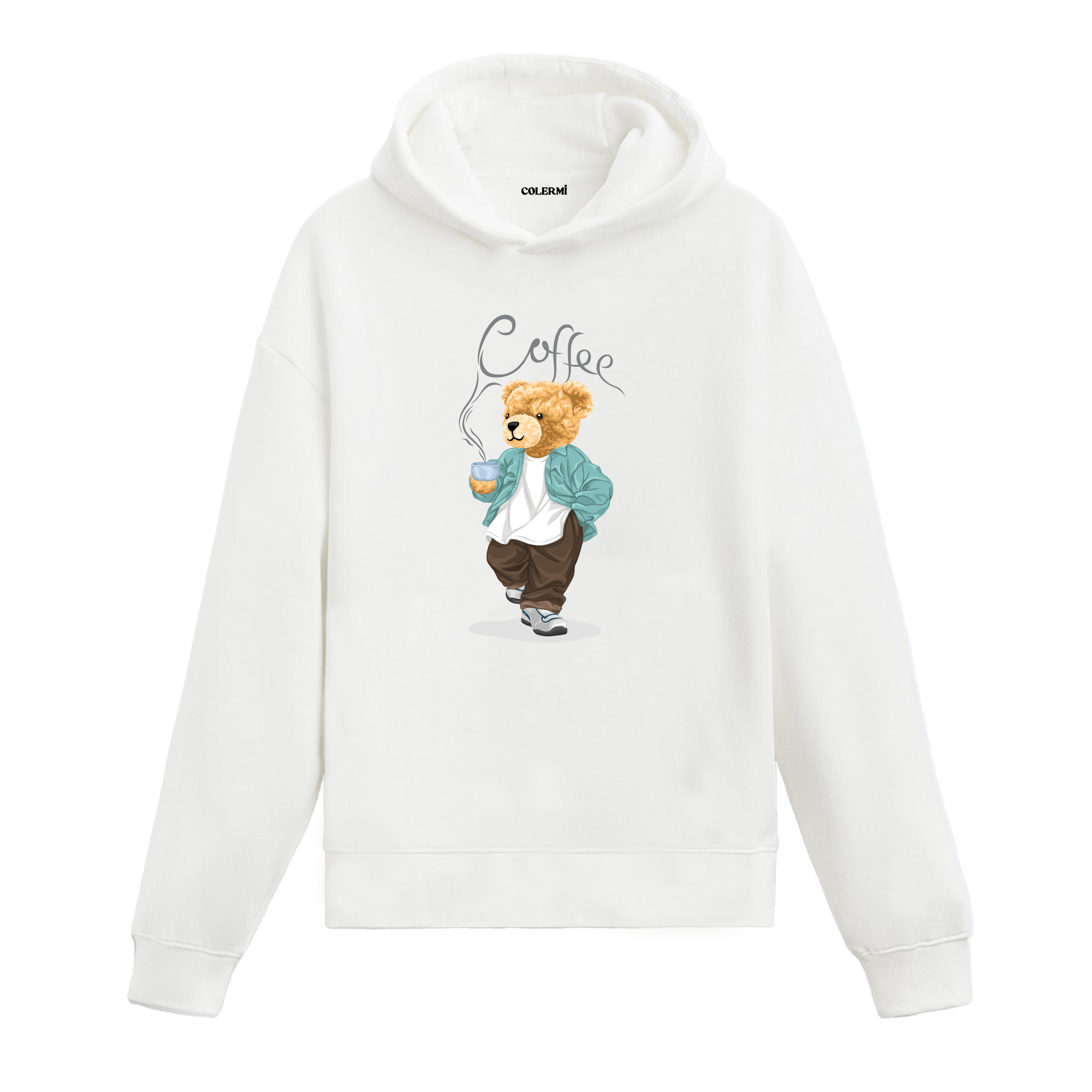 Coffee Lover Bear Hoodie