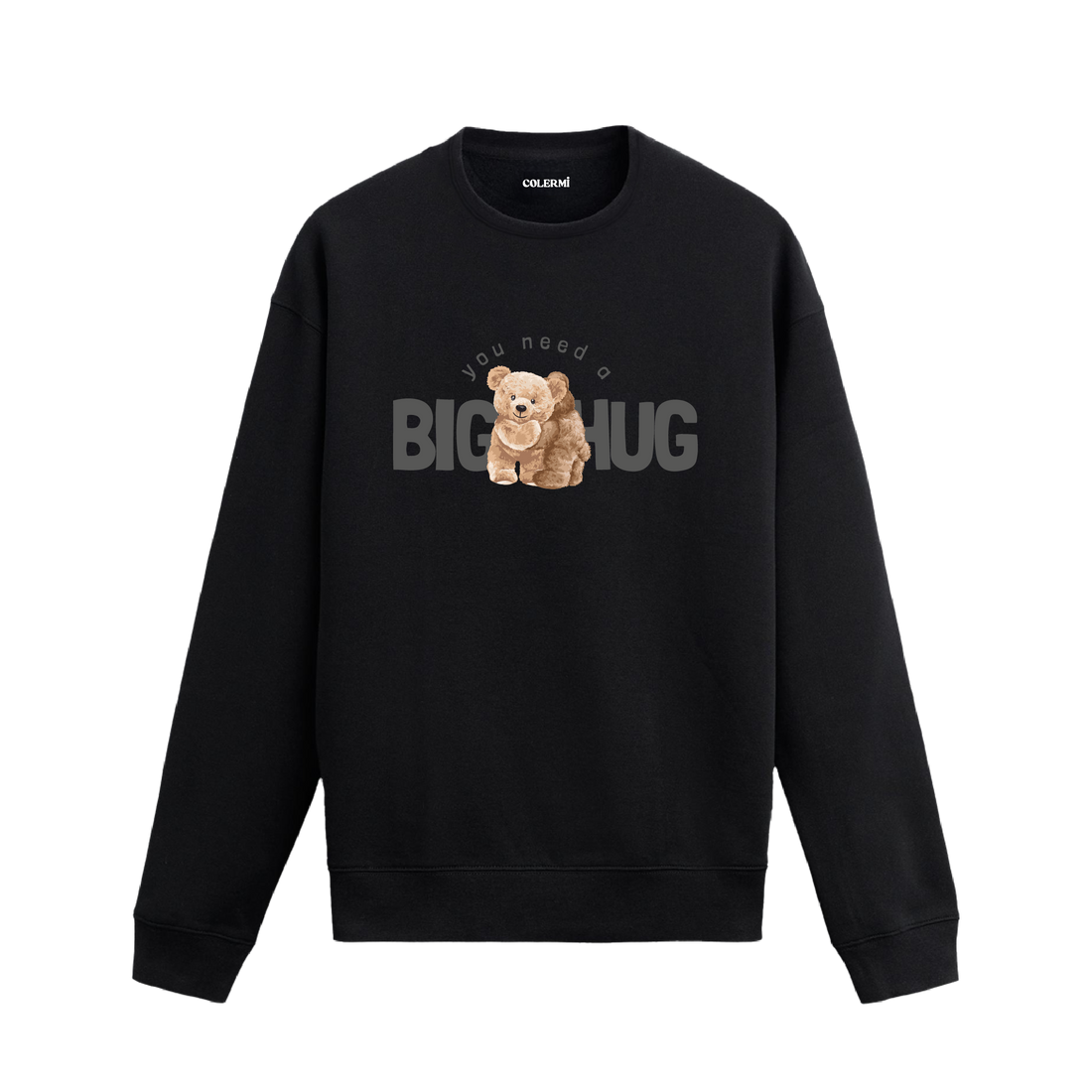Big Hug Ayıcık Baskılı Sweatshirt