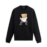 Kung Fu Ayıcık Baskılı Sweatshirt