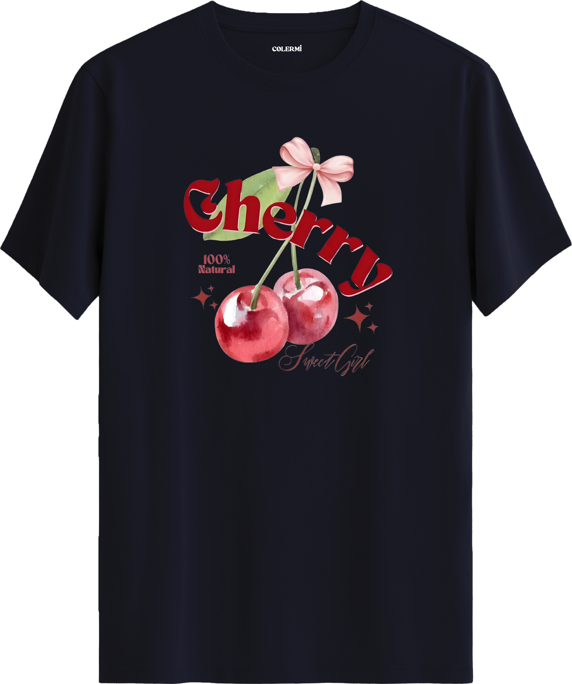 Cherry Sweet Girl Baskılı Tişört görsel 7 | Colermi