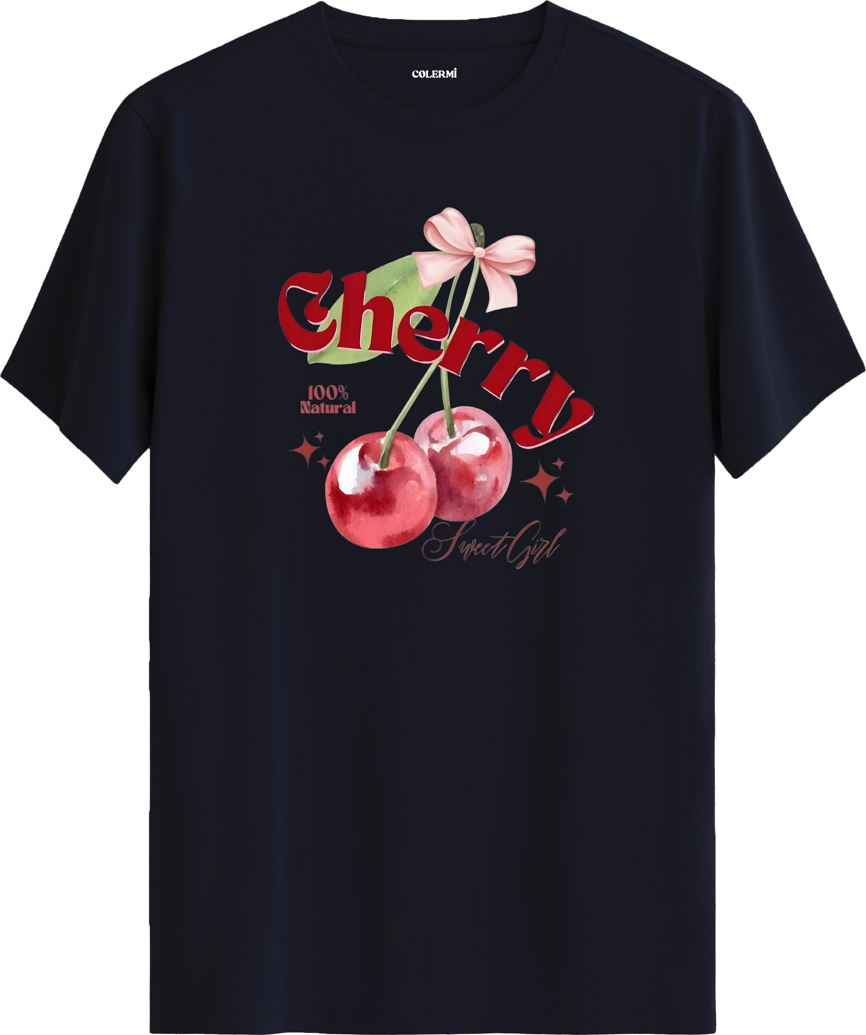 Cherry Sweet Girl Baskılı Tişört görsel 7 | Colermi