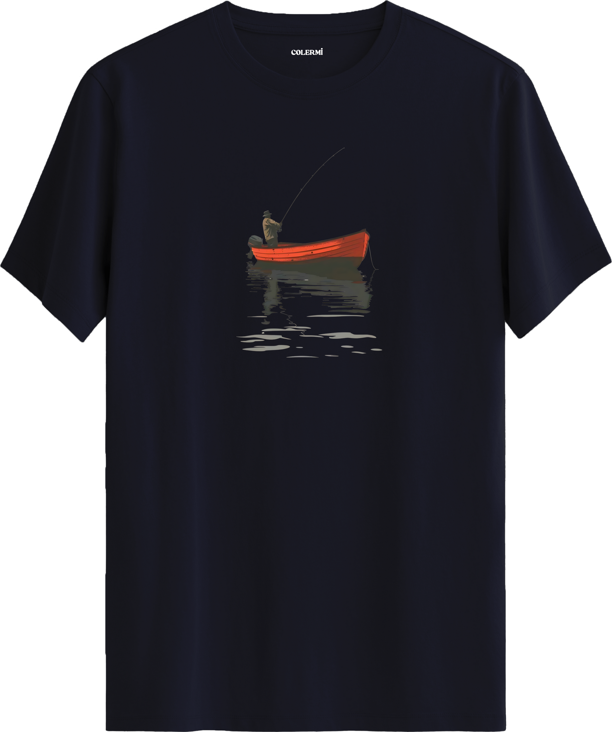 Fisherman Boat Baskılı Tişört görsel 7 | Colermi