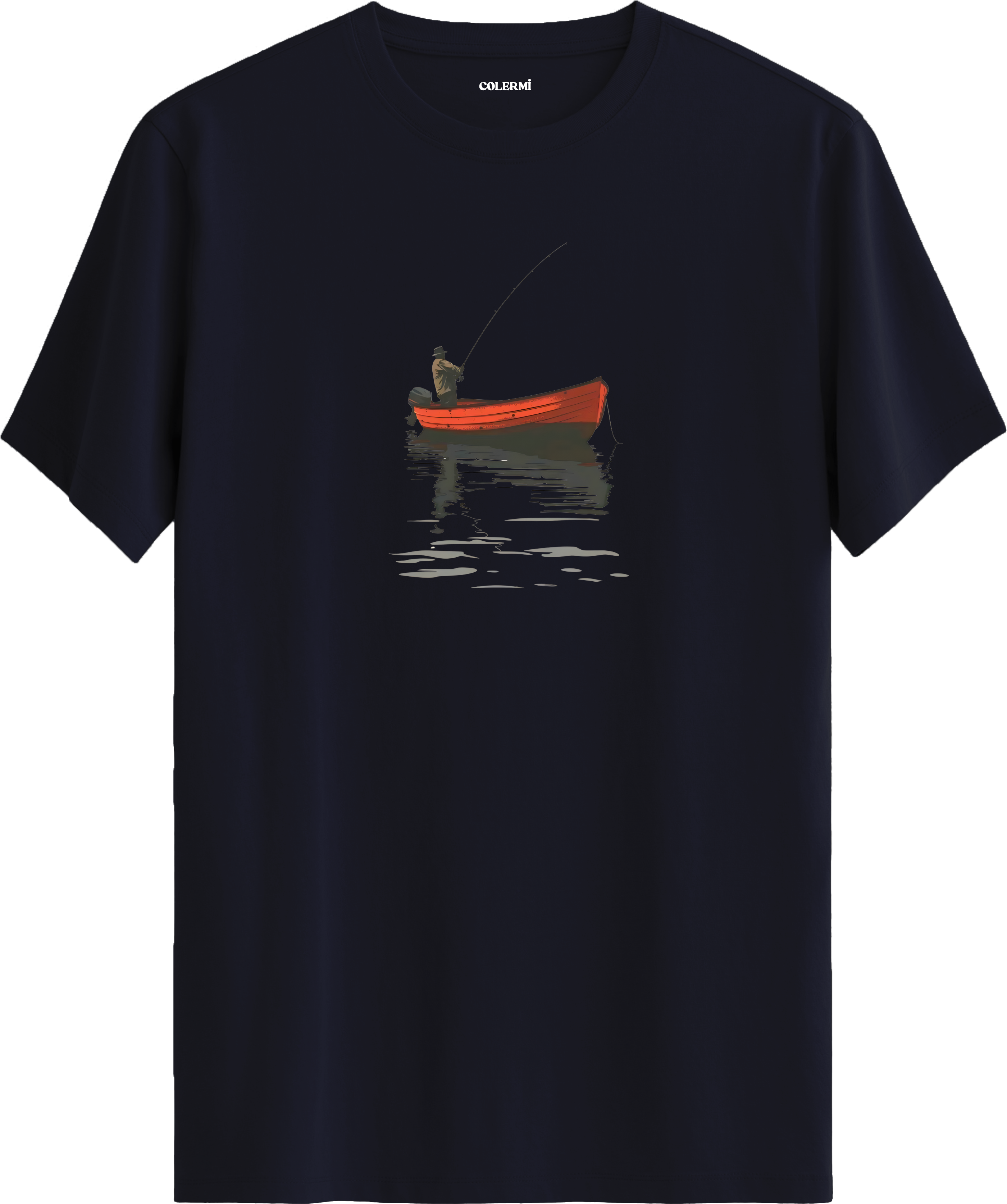 Fisherman Boat Baskılı Tişört görsel 7 | Colermi