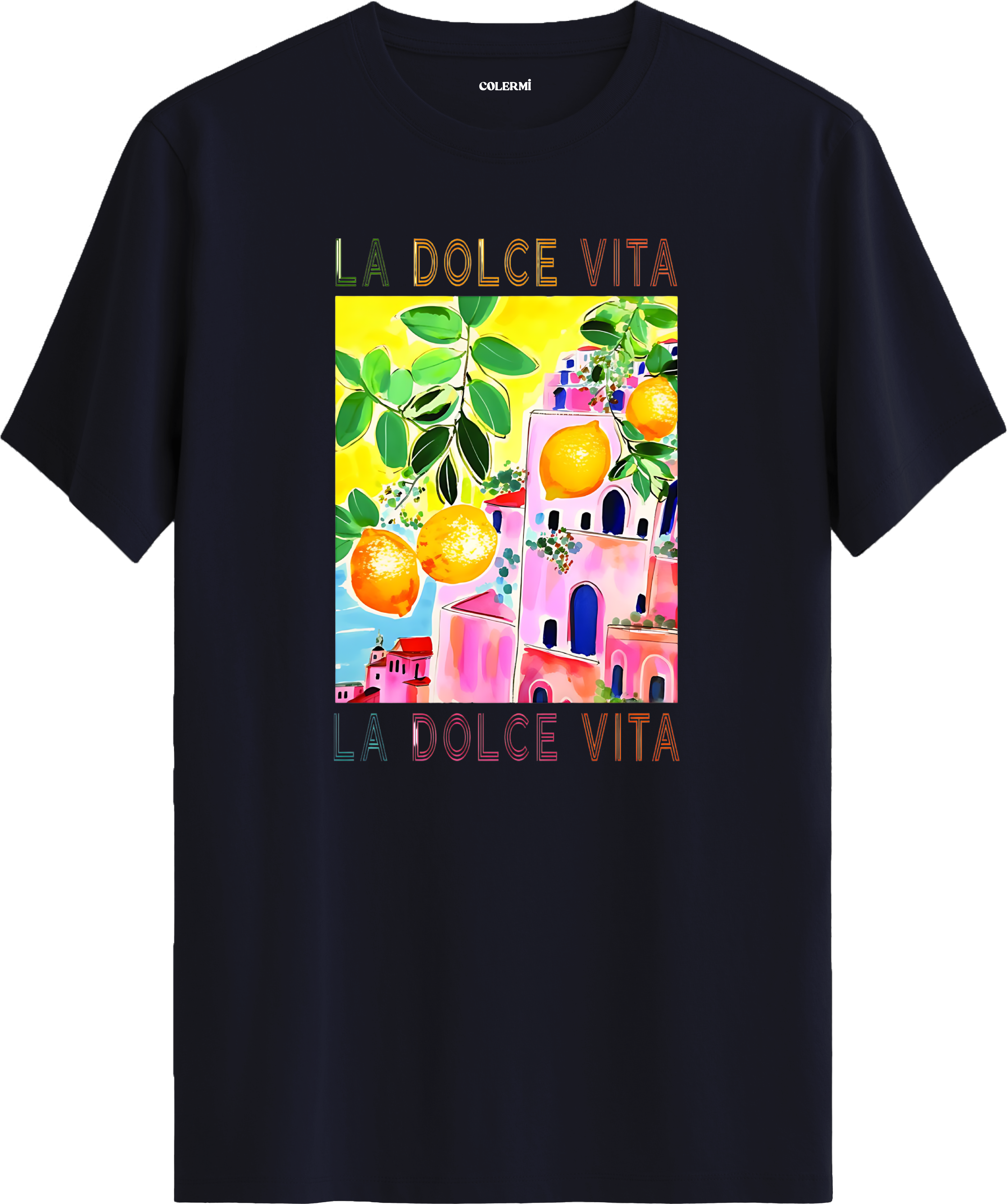 La Dolce Vita Limon Baskılı Tişört