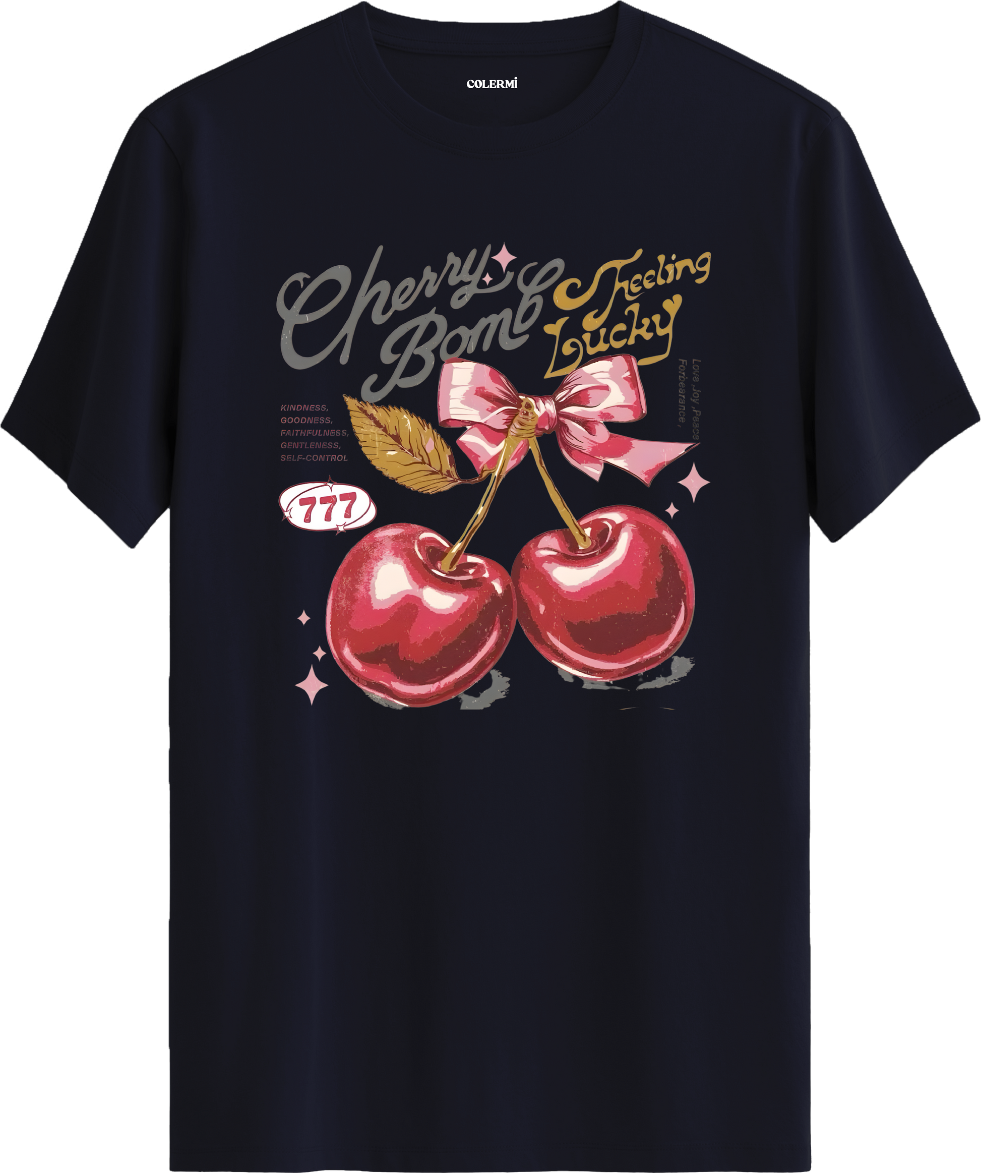 Cherry Bomb Baskılı Tişört görsel 7 | Colermi