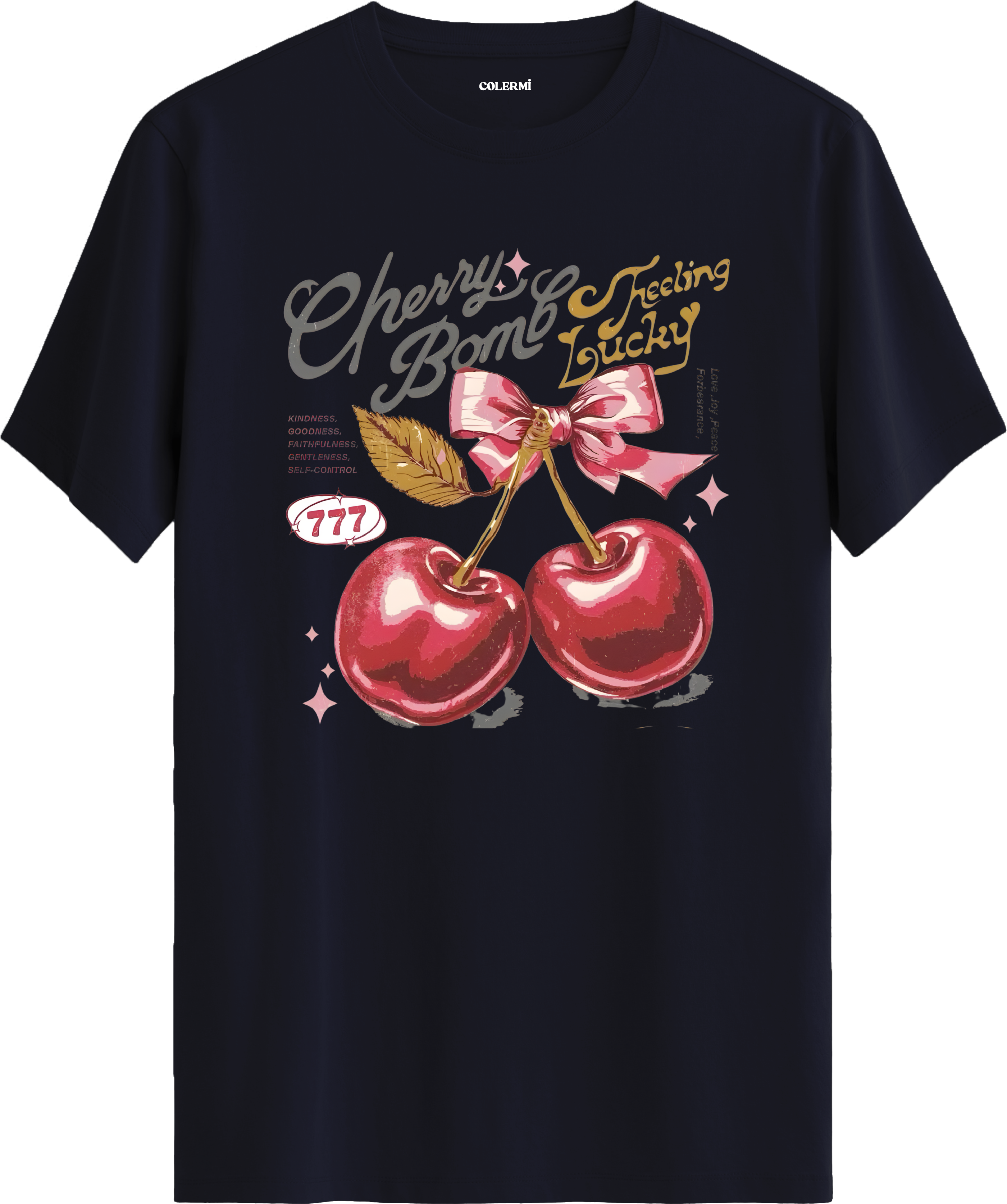 Cherry Bomb Baskılı Tişört görsel 7 | Colermi