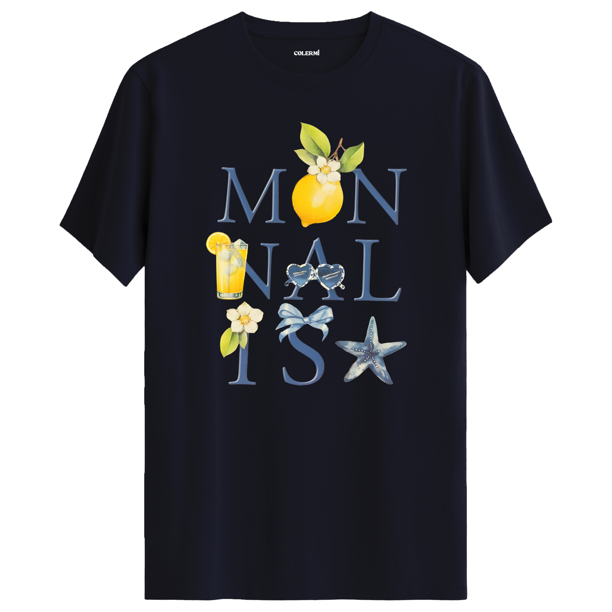 Mon NAIL Is Yazılı Limon Temalı Tişört görsel 7 | Colermi
