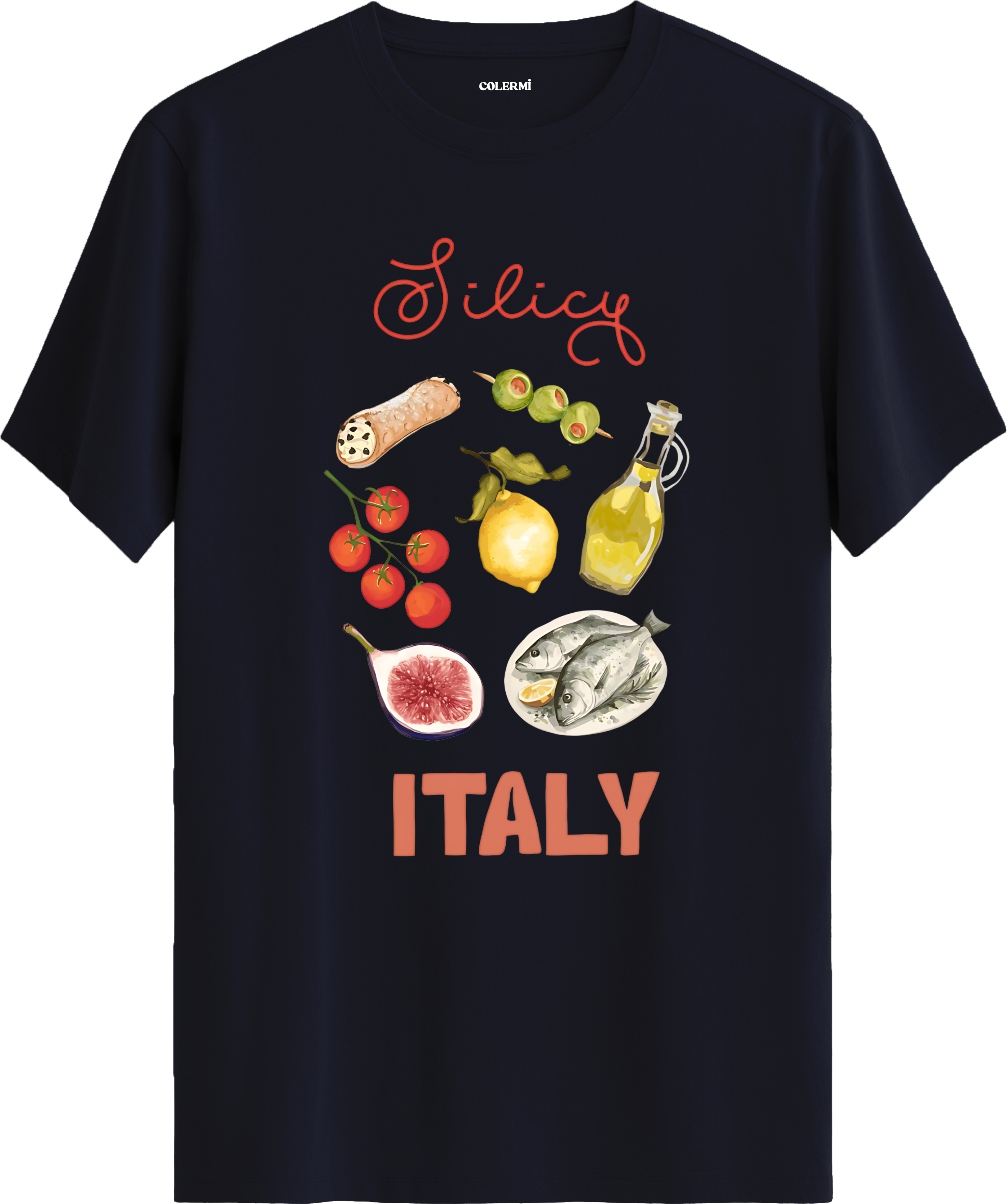 Italy Baskılı Tişört