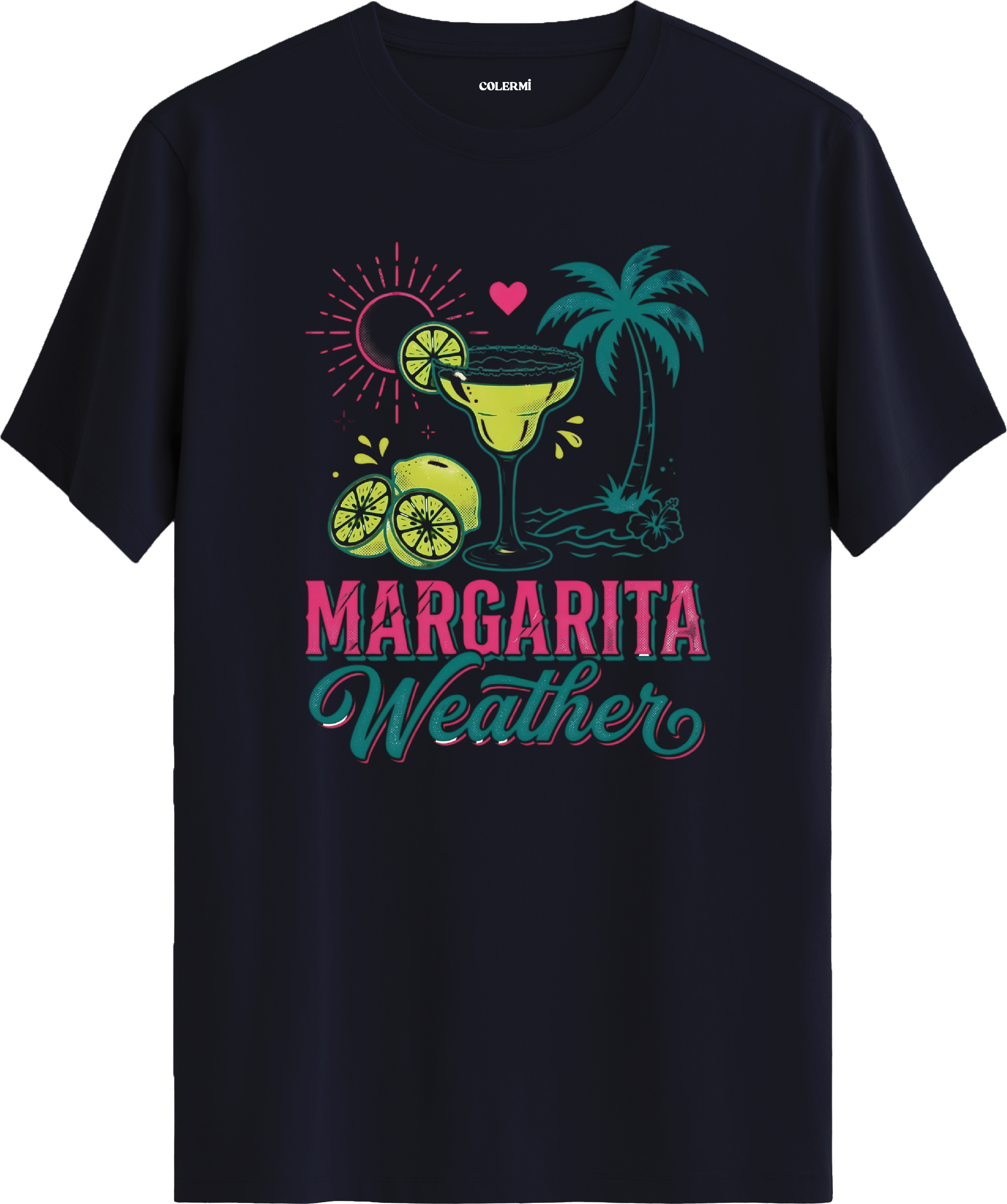 Margarita Weather Kokteyl Baskılı Regular Tişört