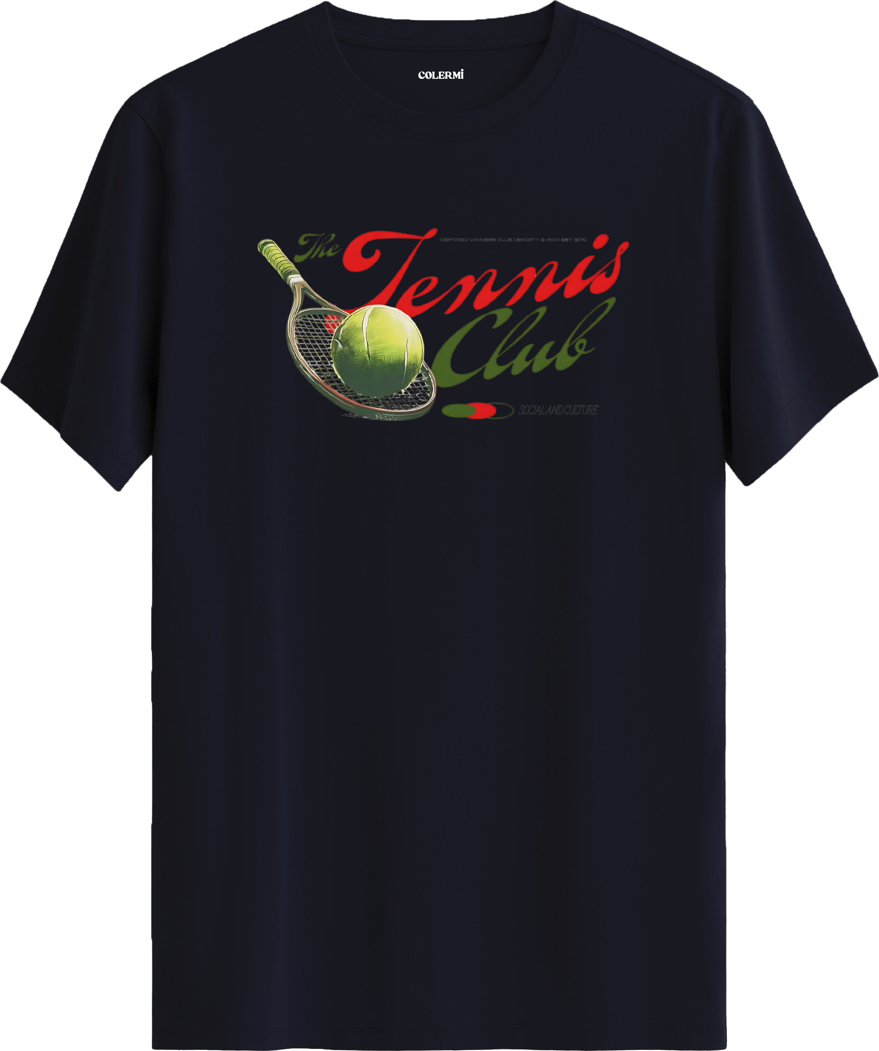 Tennis Club Baskılı Regular Tişört