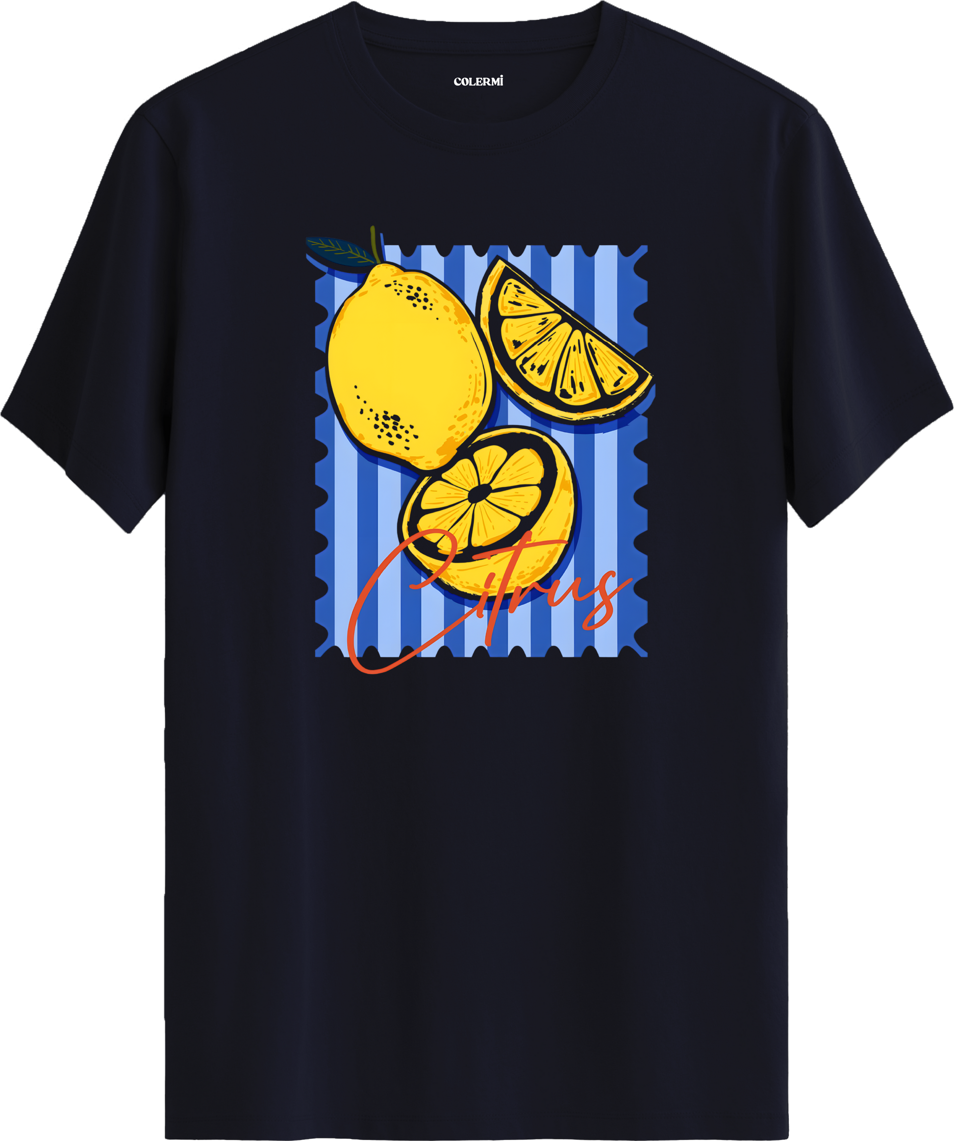 Citrus Lemon Baskılı Tişört görsel 7 | Colermi