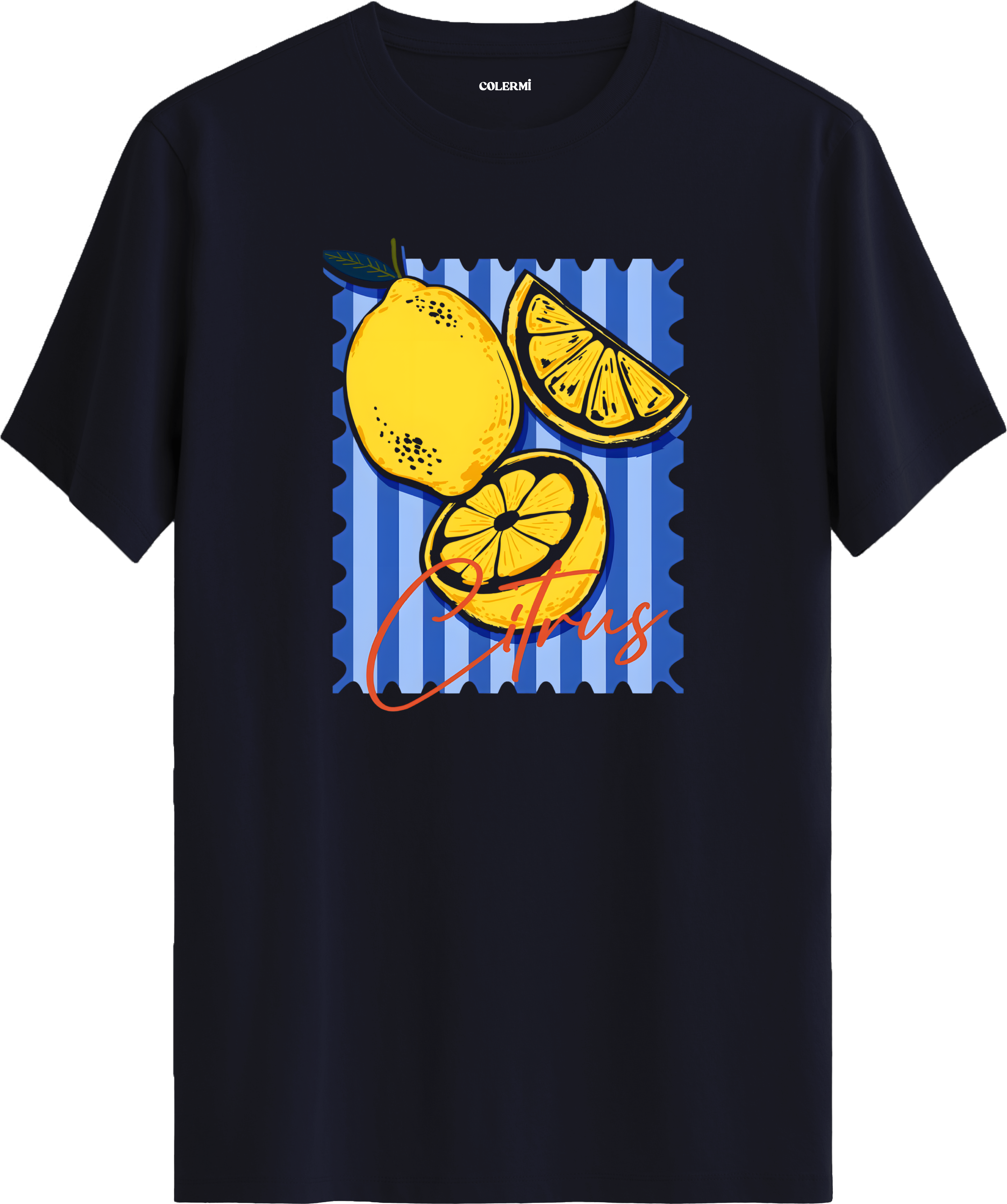 Citrus Lemon Baskılı Tişört görsel 7 | Colermi