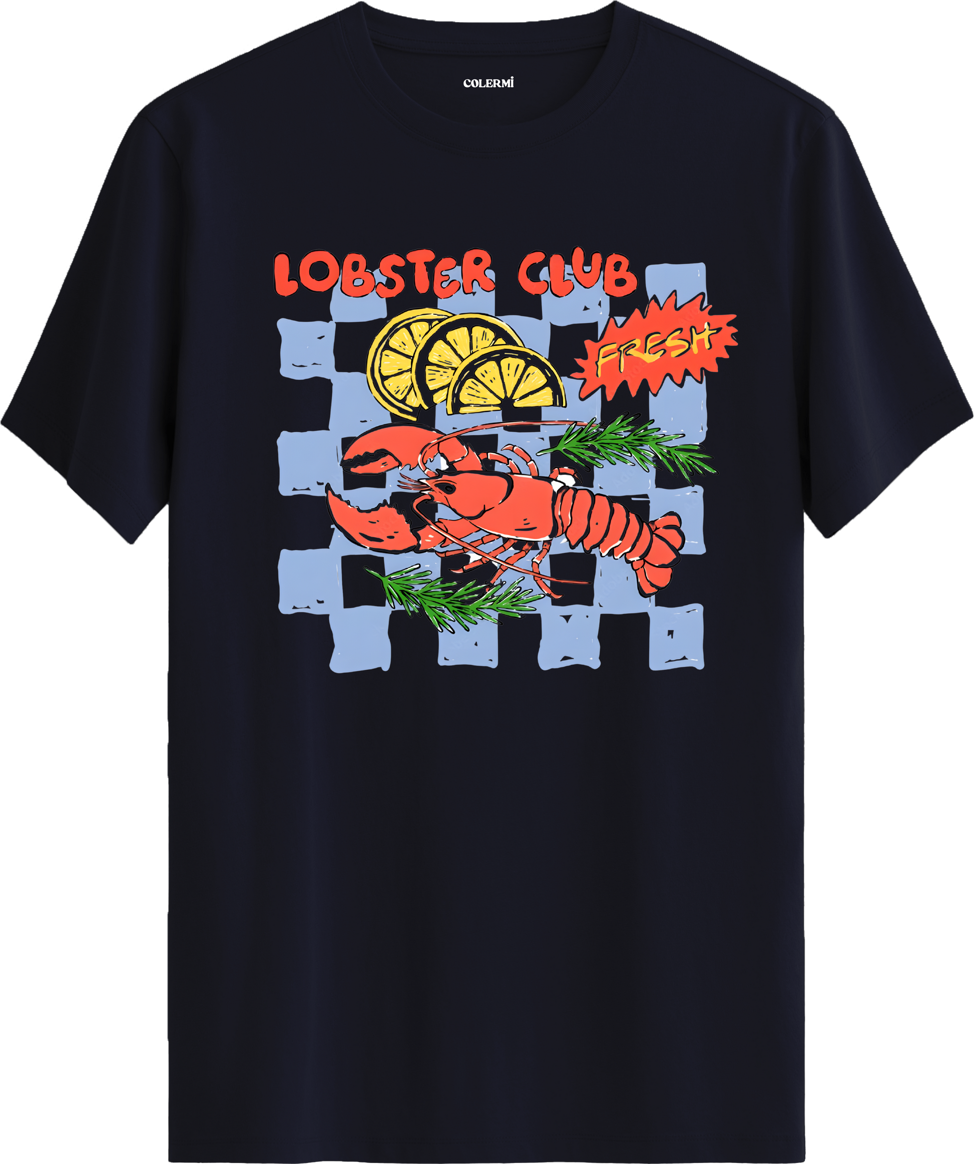 Lobster Club Baskılı Tişört görsel 7 | Colermi