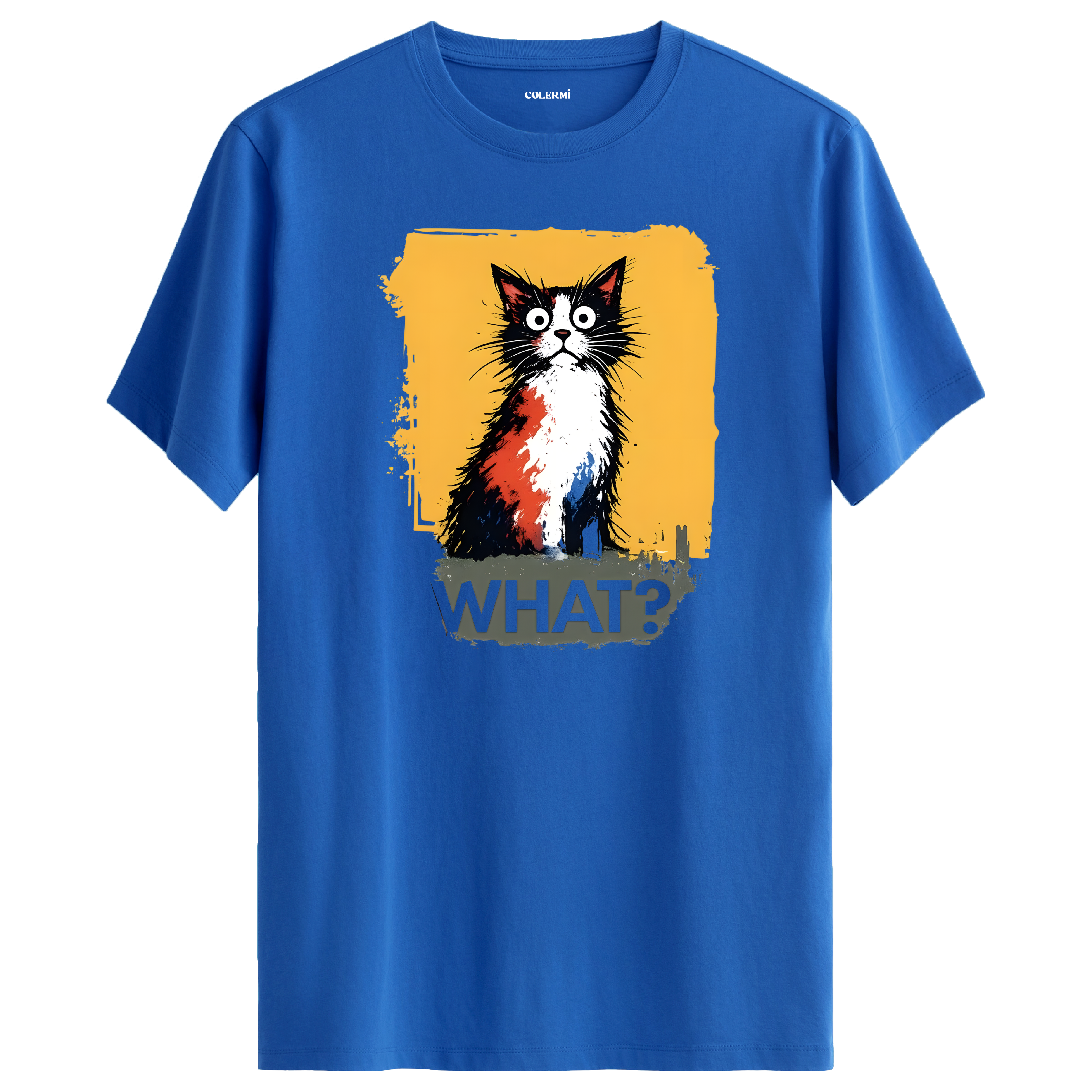 Şaşkın Kedi Tasarımlı Tişört görsel 8 | Colermi