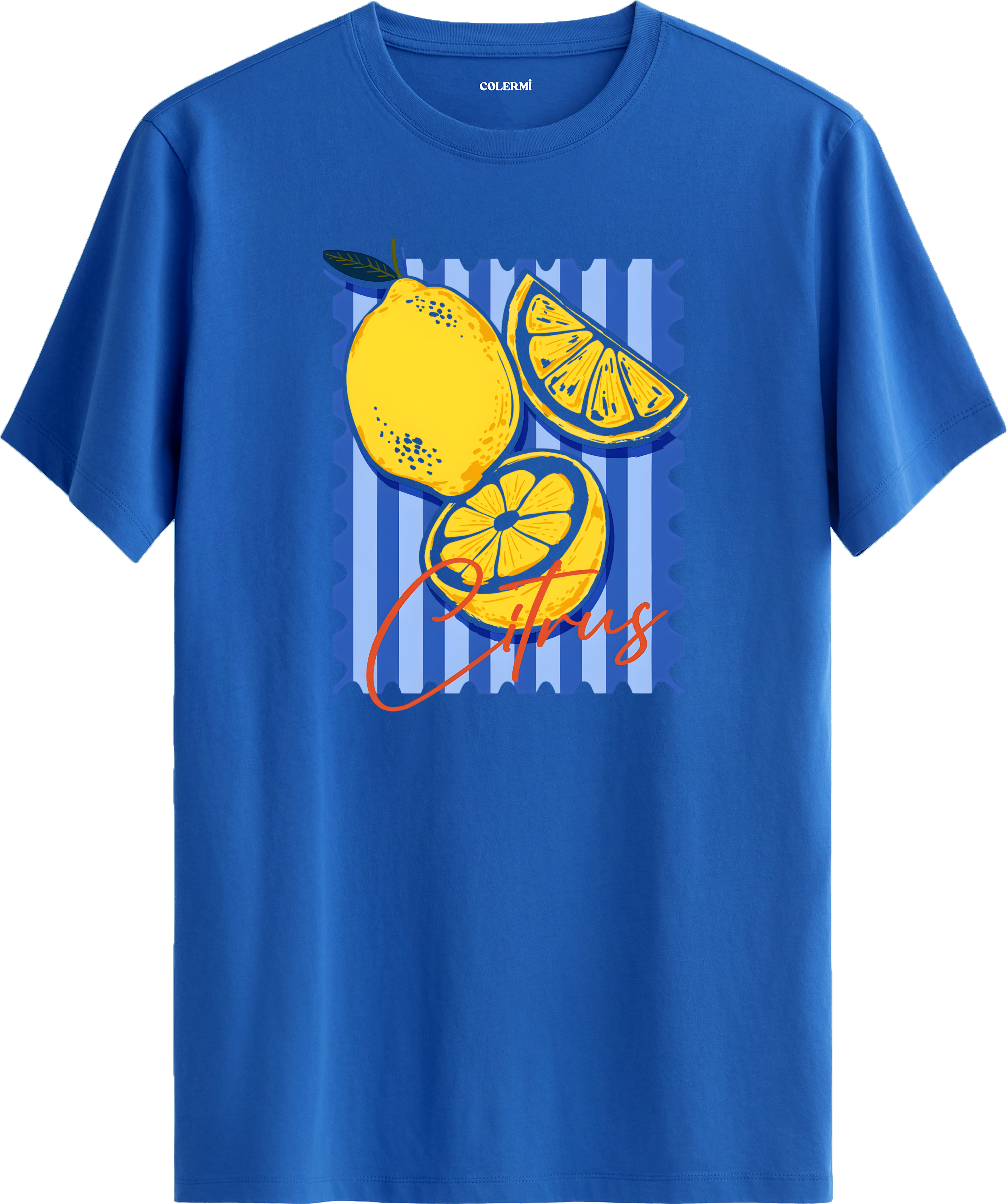 Citrus Lemon Baskılı Tişört görsel 8 | Colermi