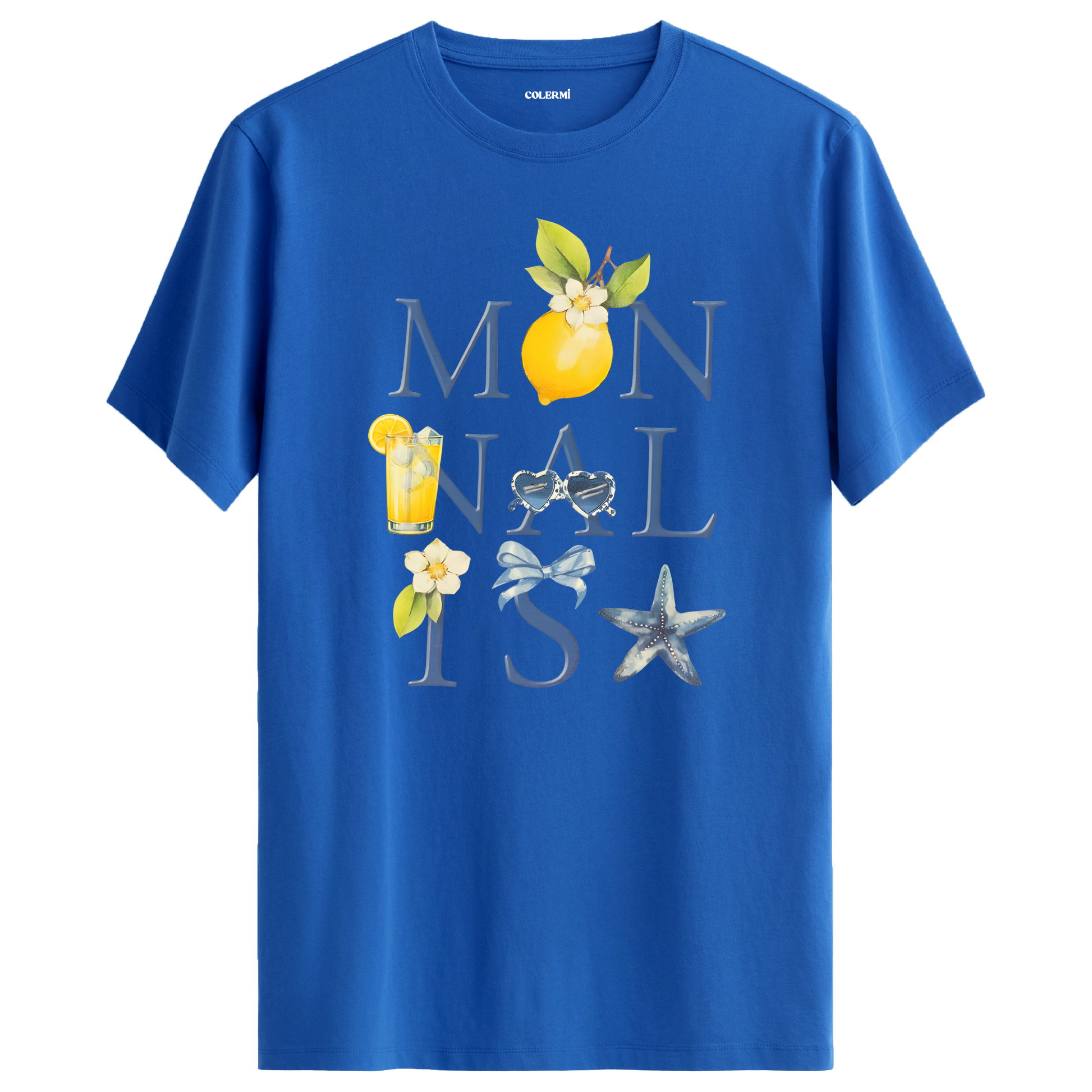 Mon NAIL Is Yazılı Limon Temalı Tişört görsel 8 | Colermi