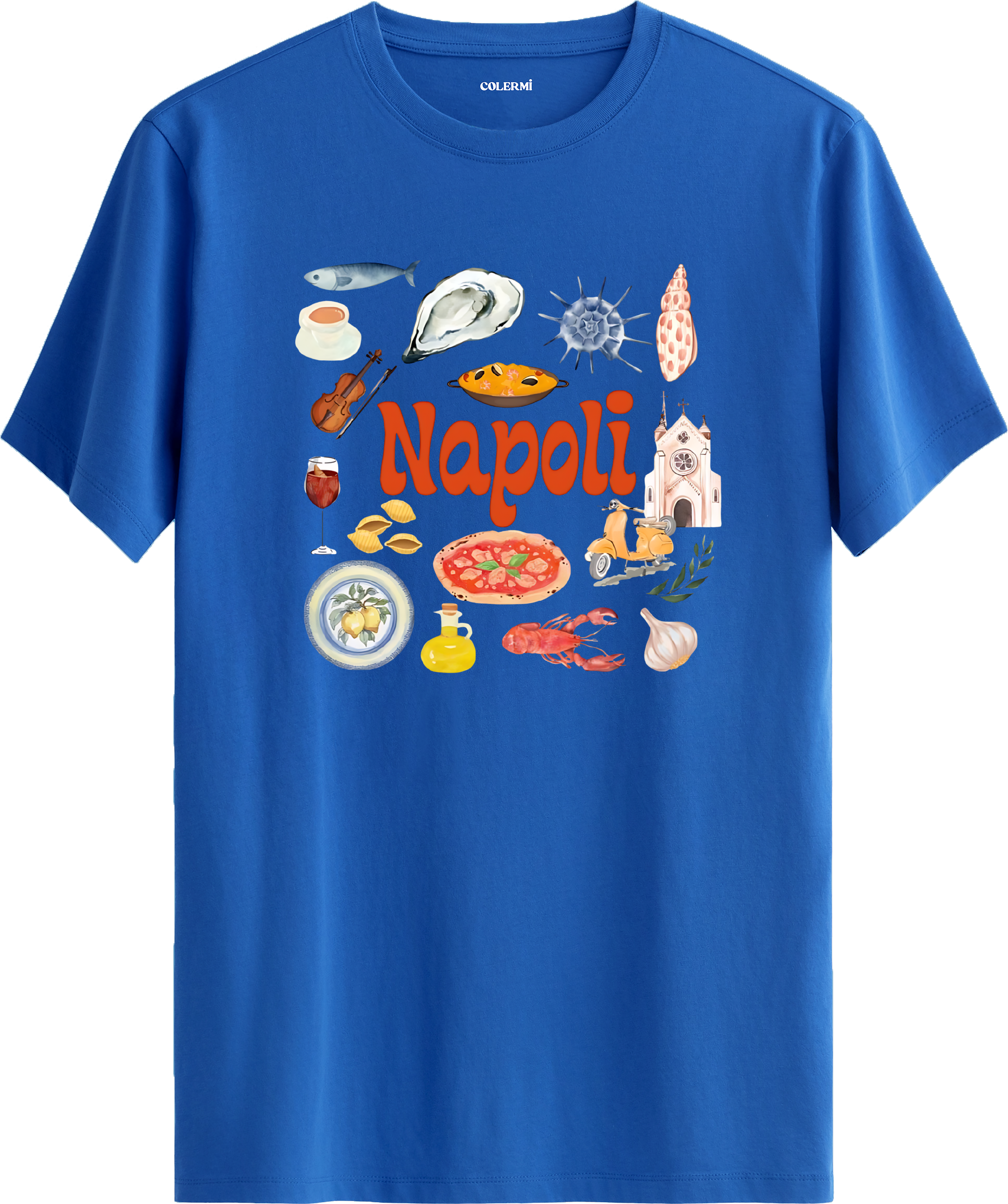 Napoli Baskılı Regular Tişört