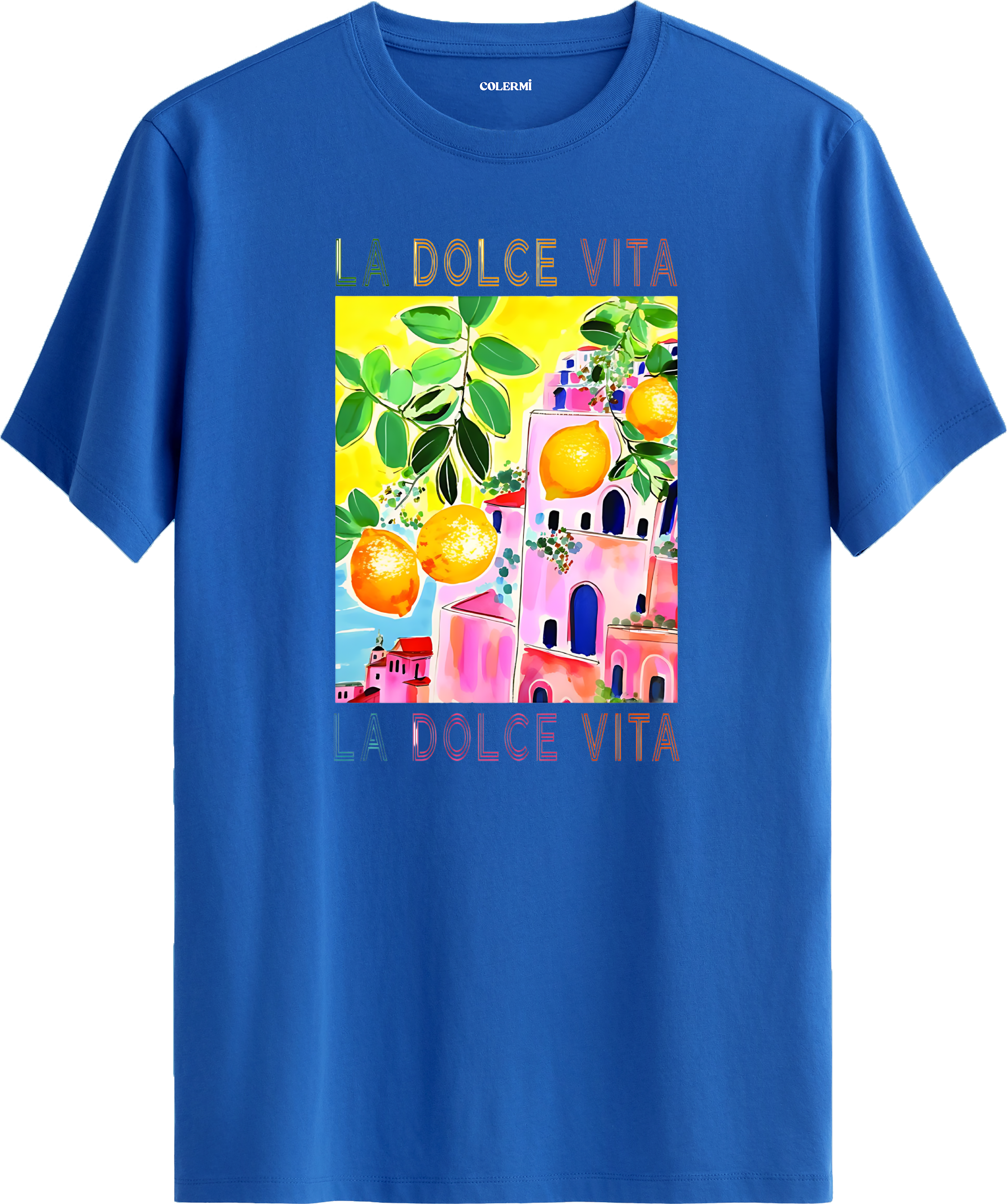 La Dolce Vita Limon Baskılı Tişört