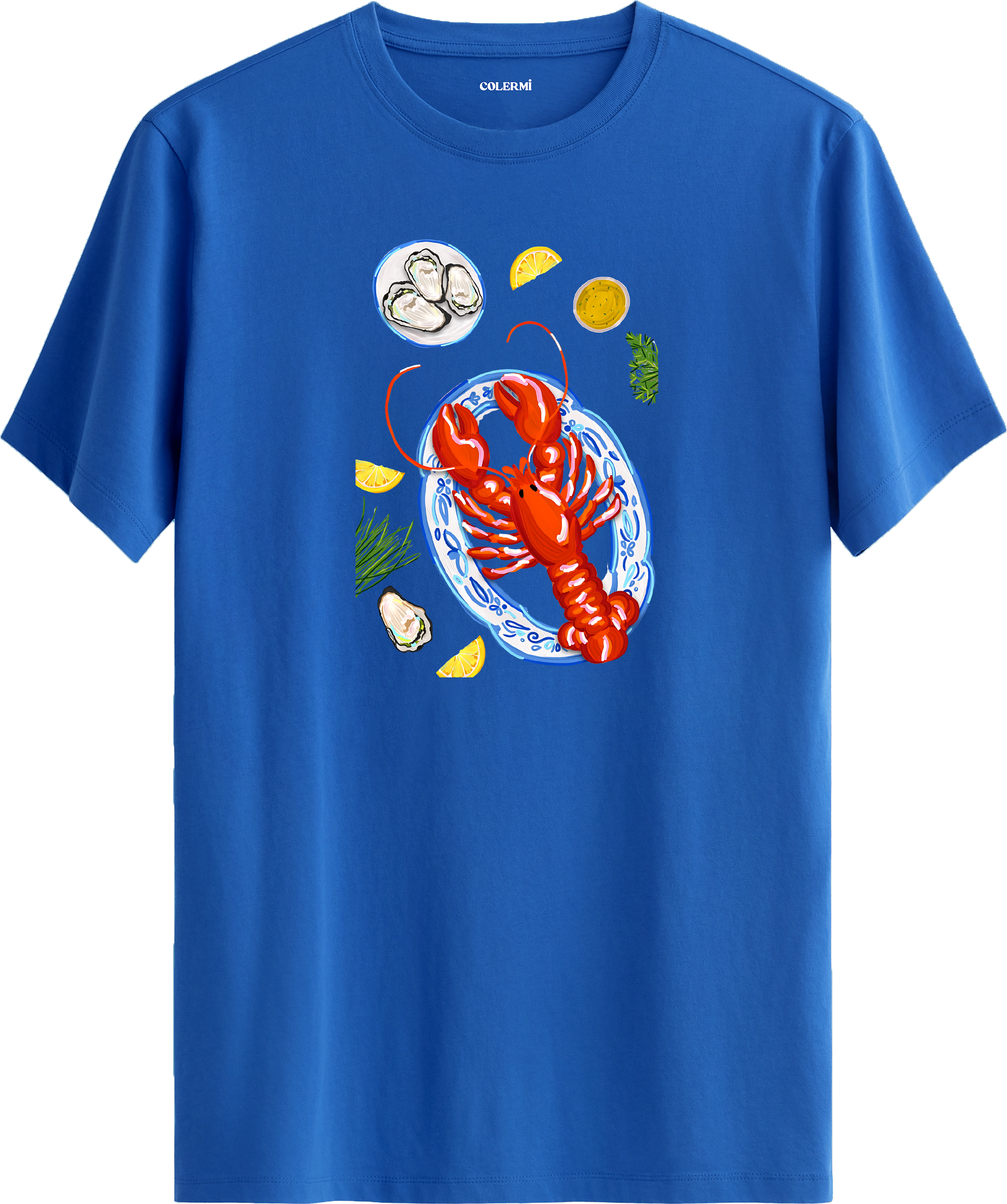 Lobster Feast Baskılı Regular Tişört