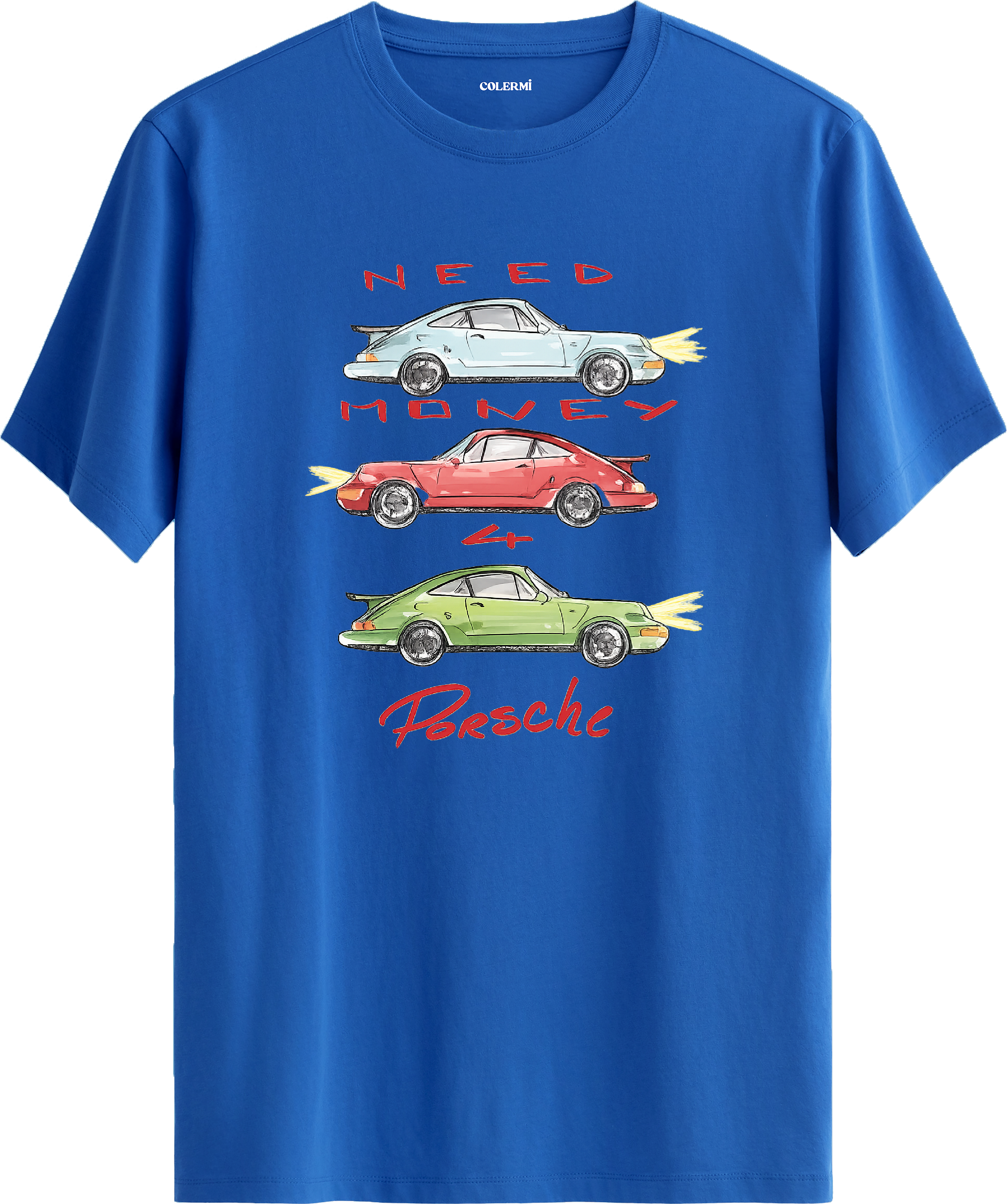Retro Need Money Baskılı Regular Tişört