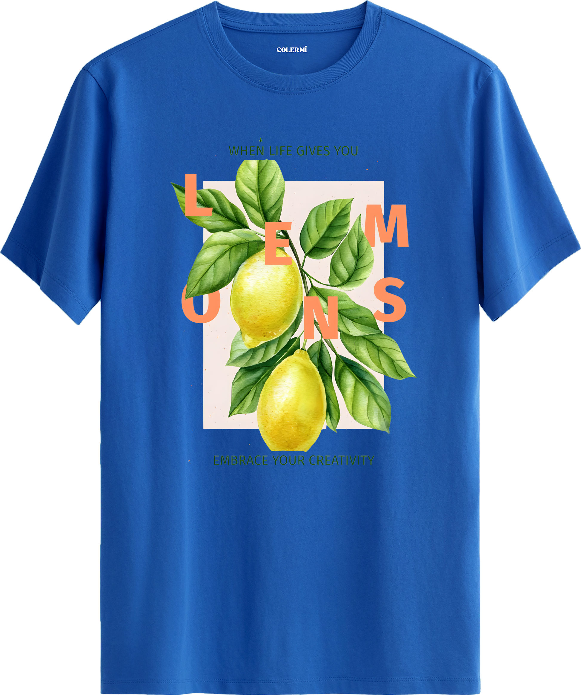 When Life Gives You Lemons Baskılı Tişört görsel 8 | Colermi