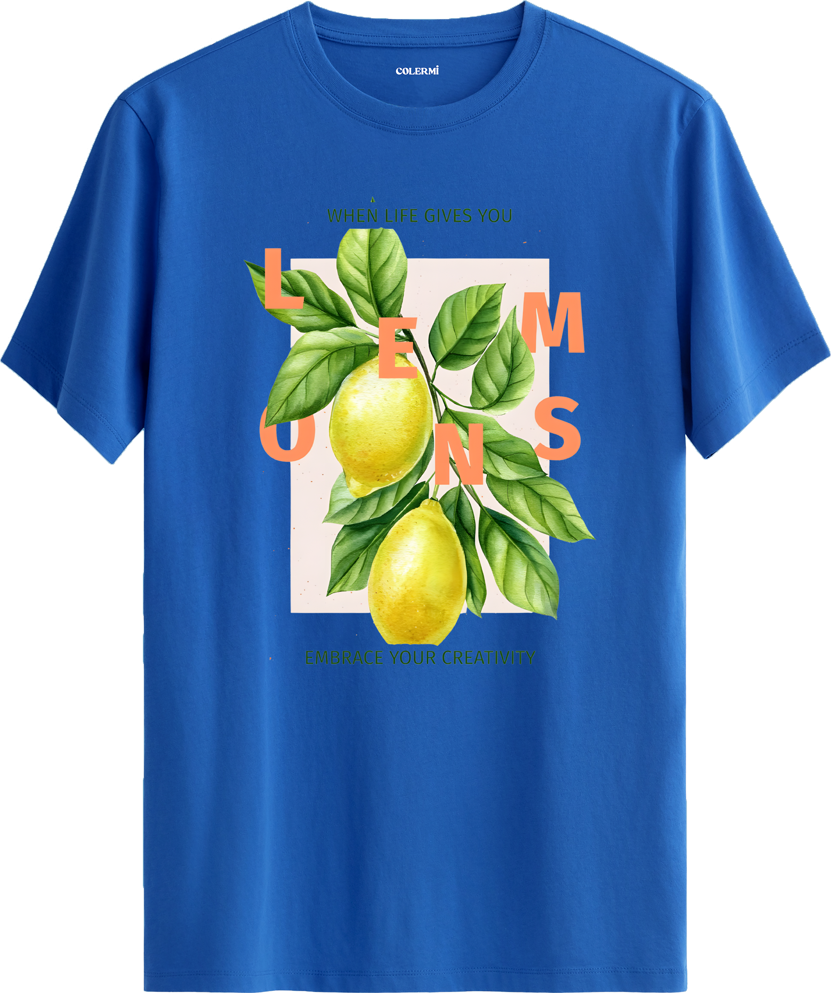 When Life Gives You Lemons Baskılı Tişört görsel 8 | Colermi