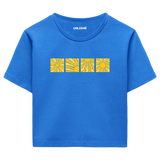Colermi Güneş Desenli Crop Top Tişört