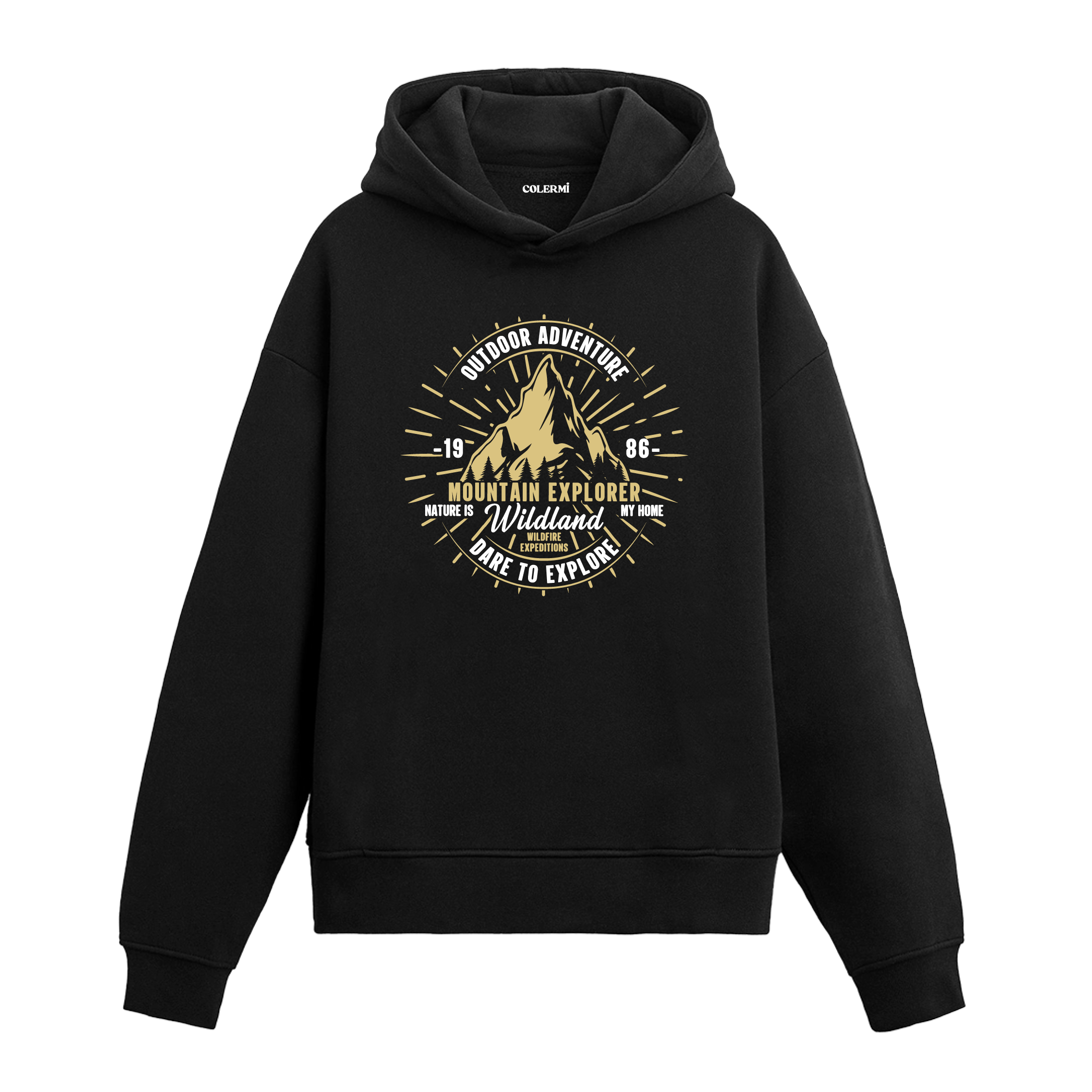 Mountain Explorer: Nature's Brave Explorer Graphic Hoodie
