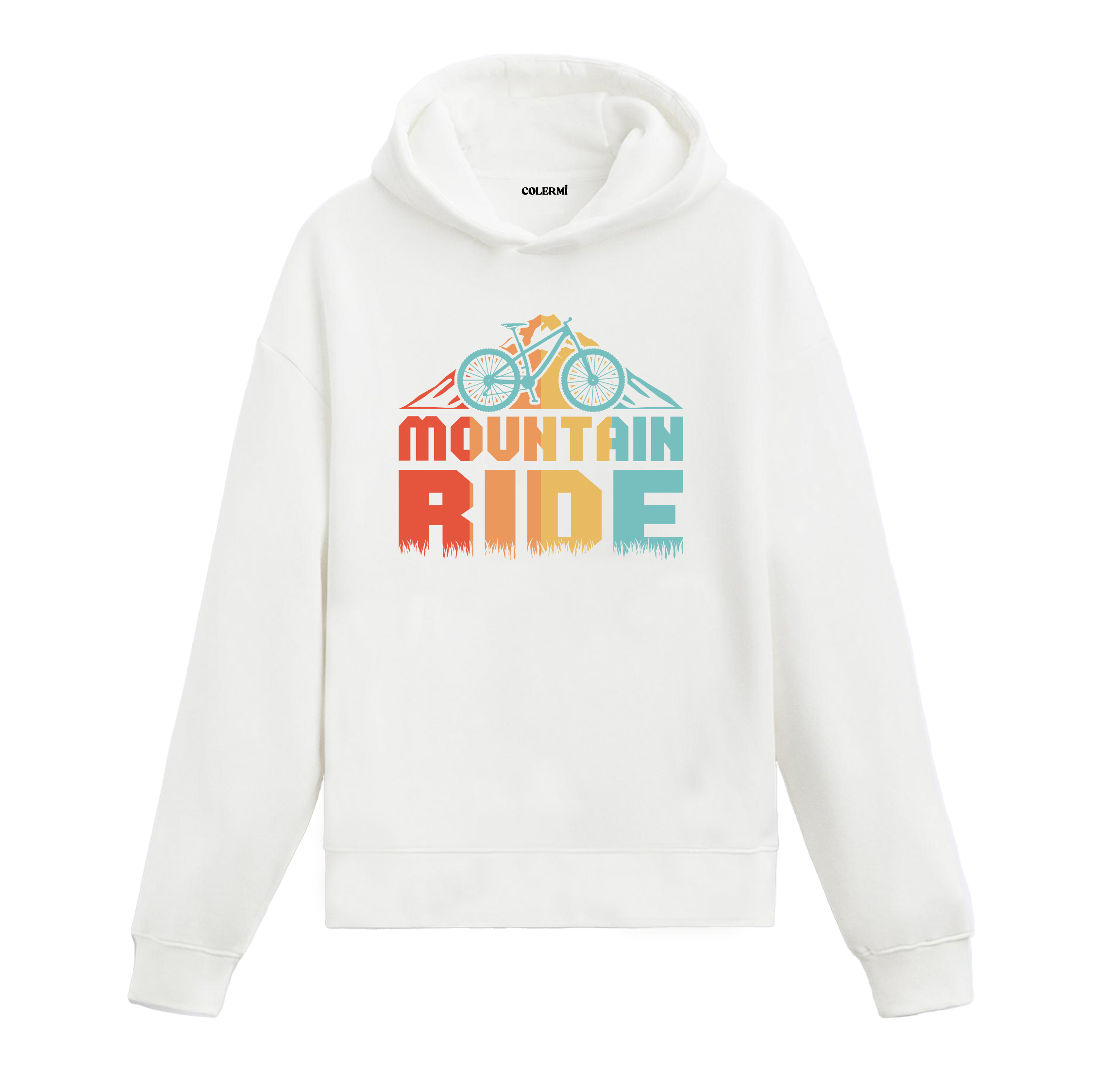 Retro Mountain Bike Passion Graphic Hoodie – Adventure, Freedom, and Bold Style