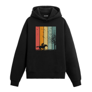 Retro Wild Run Graphic Hoodie – Freedom, Adventure, and Bold Movement