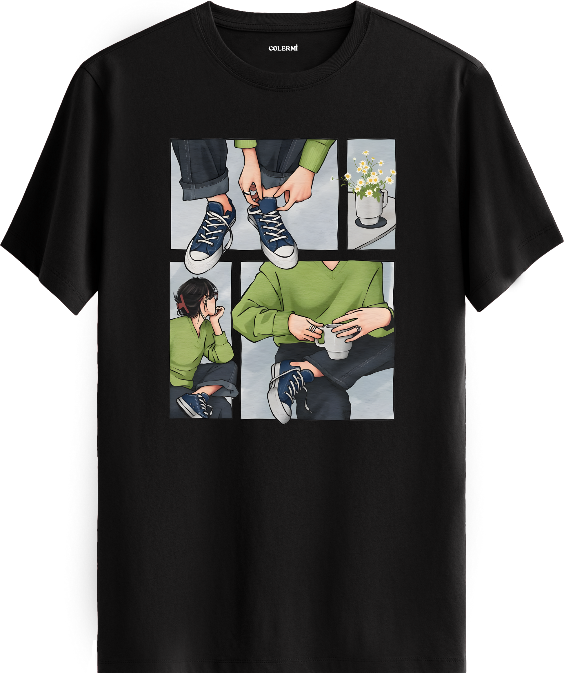 Retro Cozy Lifestyle Tişört görsel 9 | Colermi