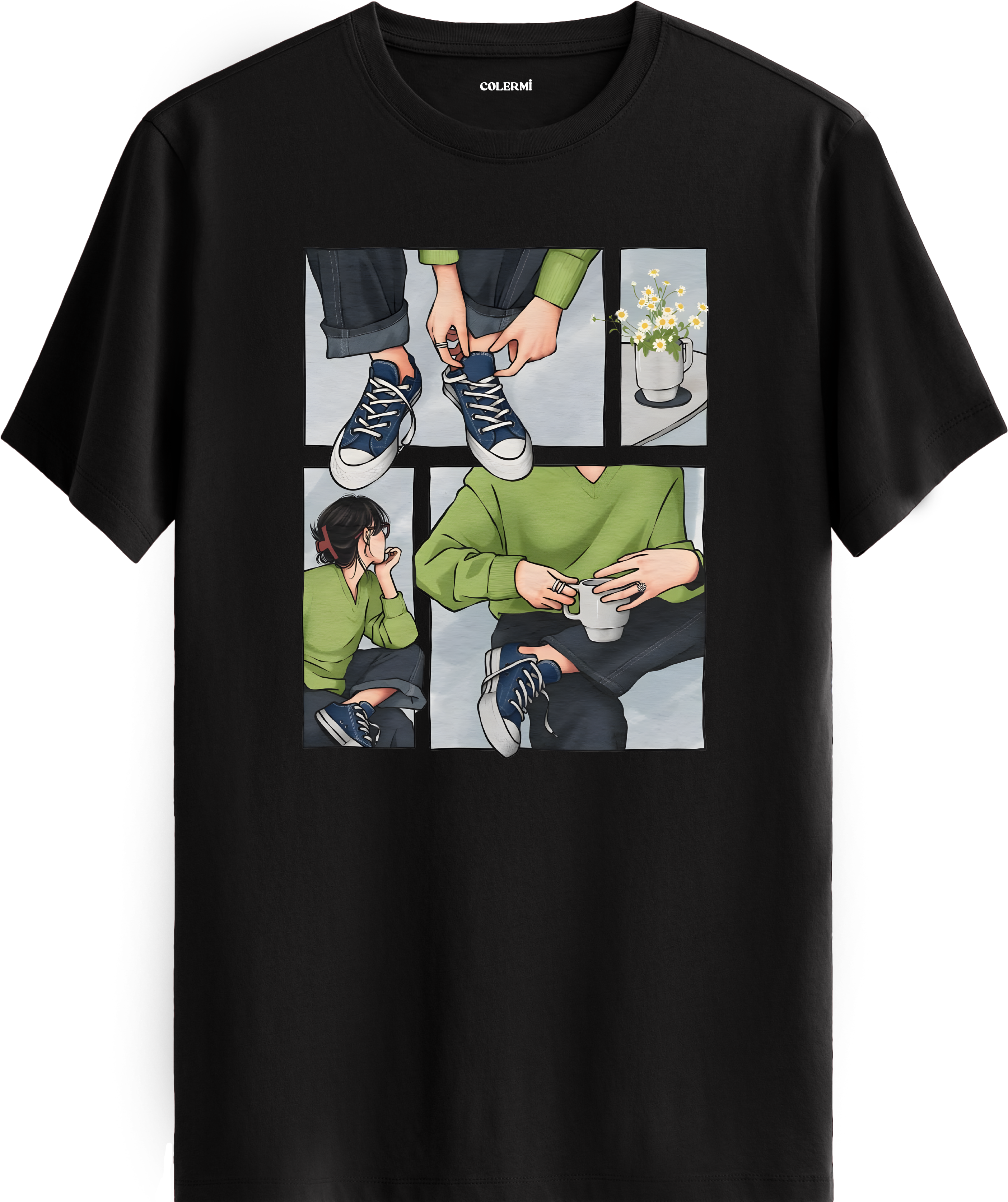 Retro Cozy Lifestyle Tişört görsel 9 | Colermi