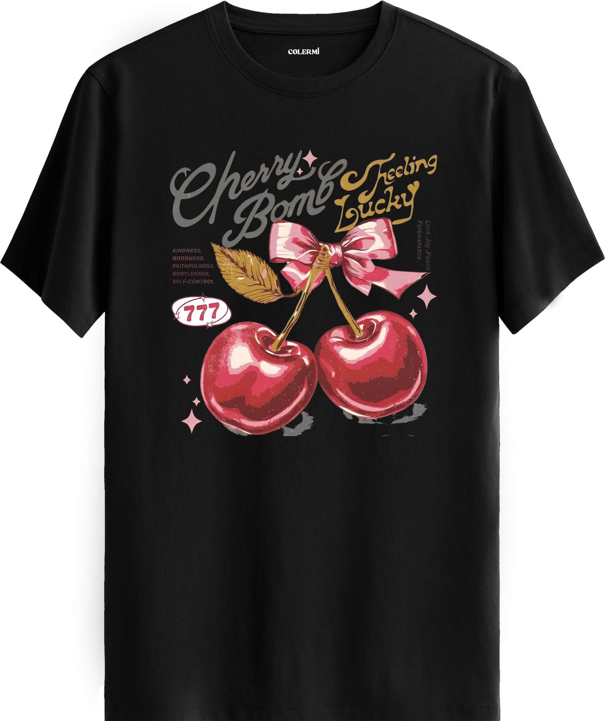 Cherry Bomb Baskılı Tişört görsel 9 | Colermi