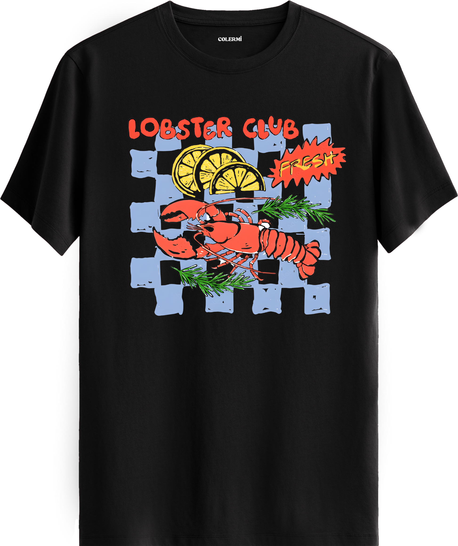 Lobster Club Baskılı Tişört görsel 9 | Colermi