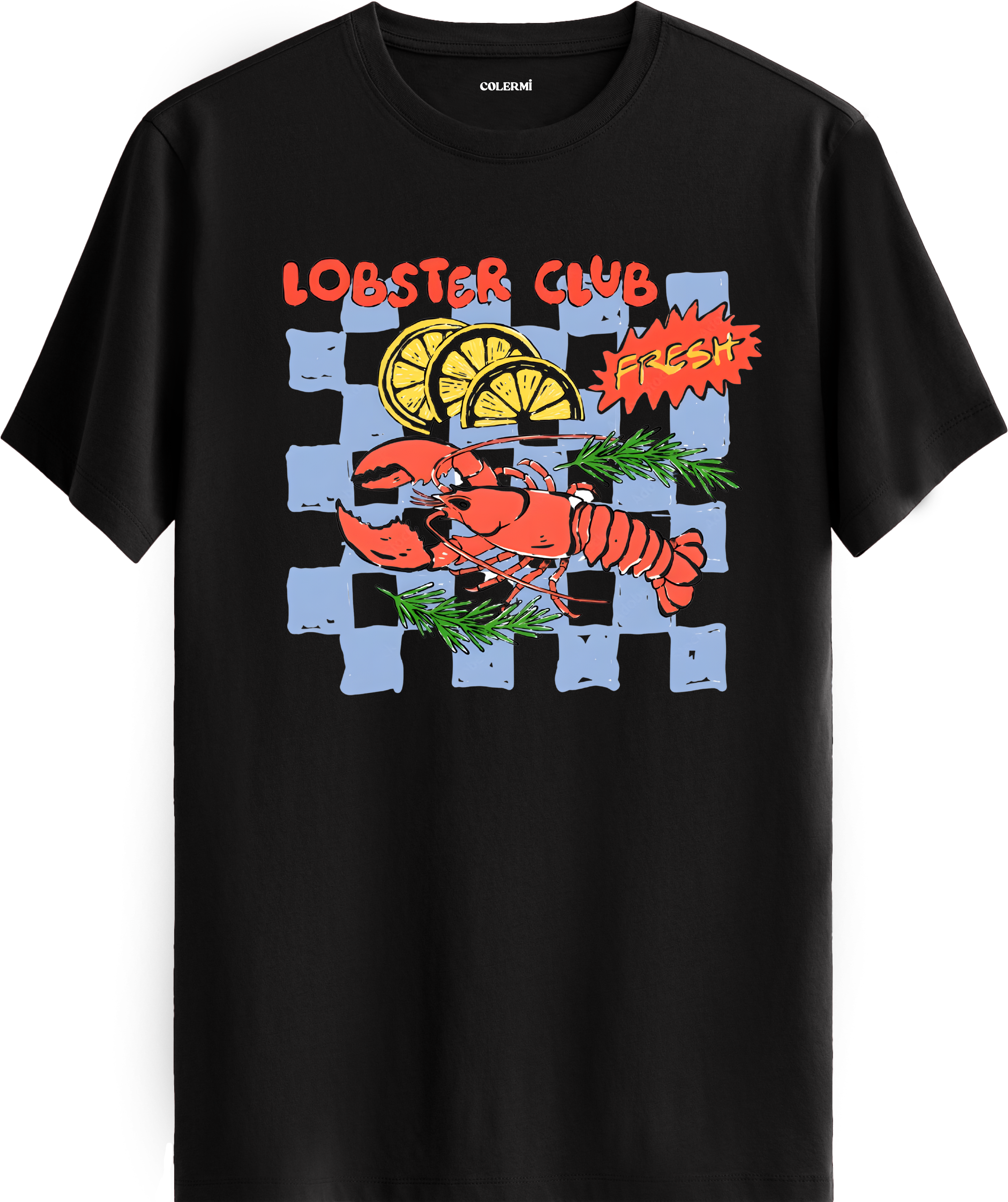 Lobster Club Baskılı Tişört görsel 9 | Colermi