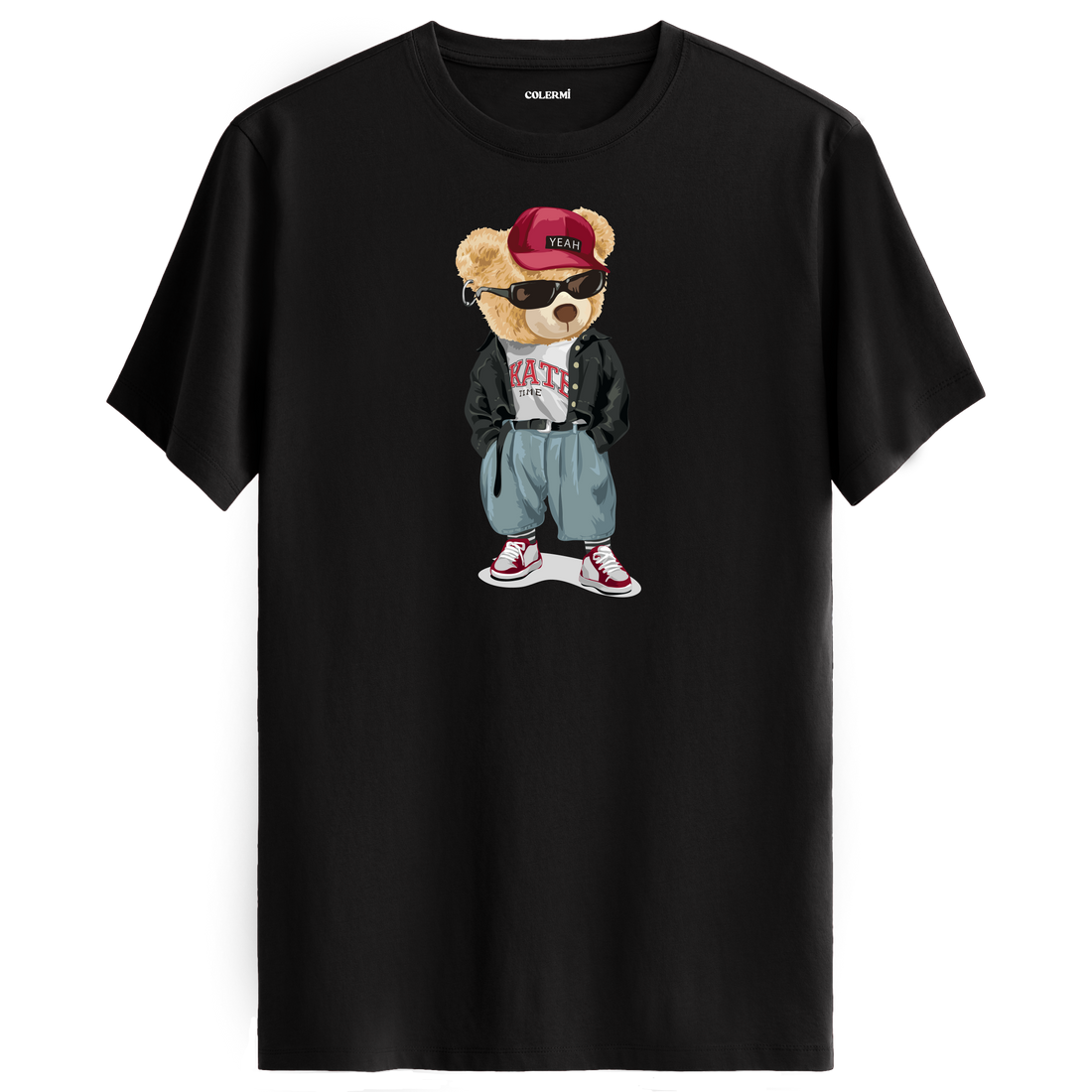 Urban Style Bear T-Shirt – Bold Hip Hop Vibes with Trendy Bear Design