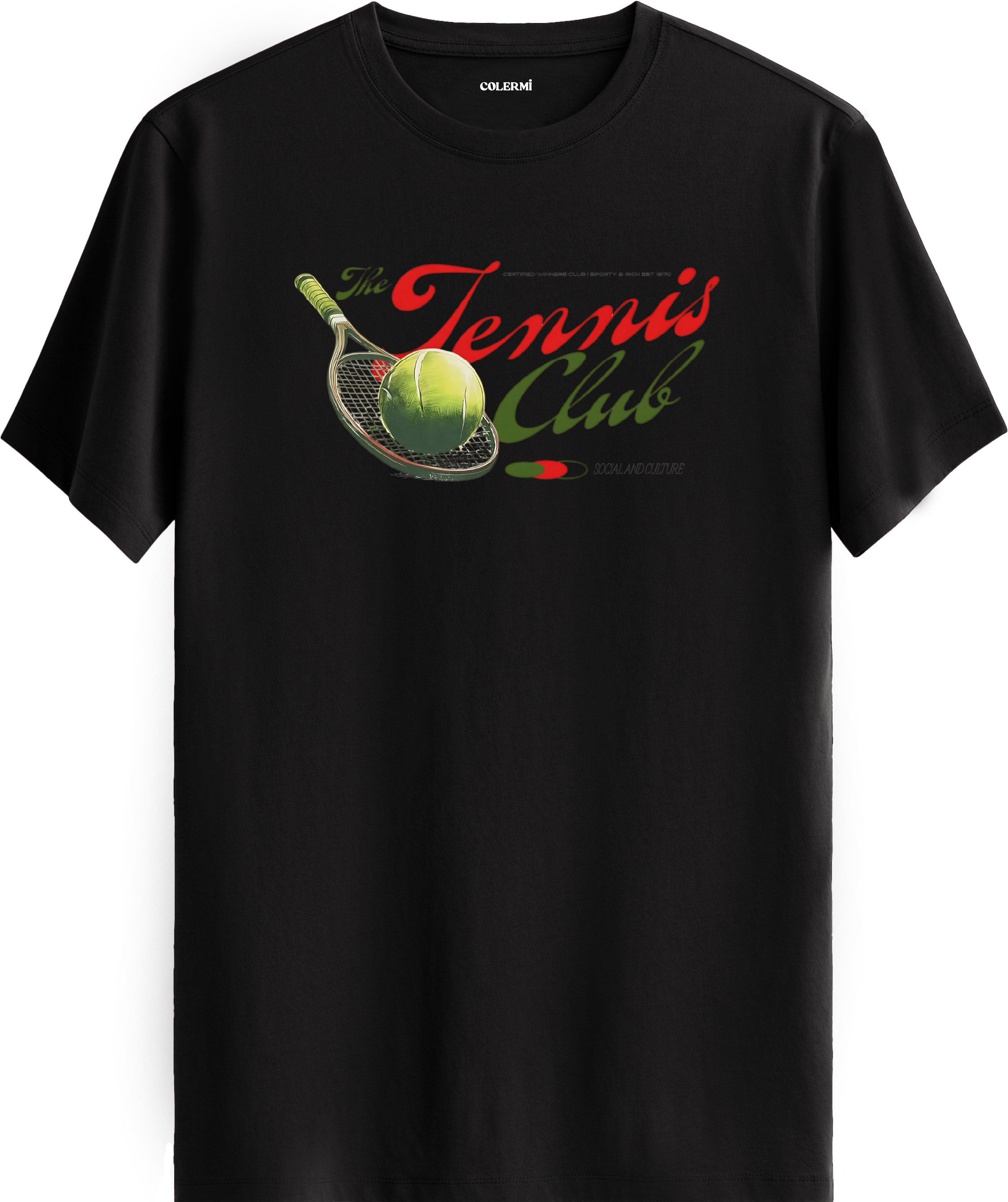 Tennis Club Baskılı Regular Tişört