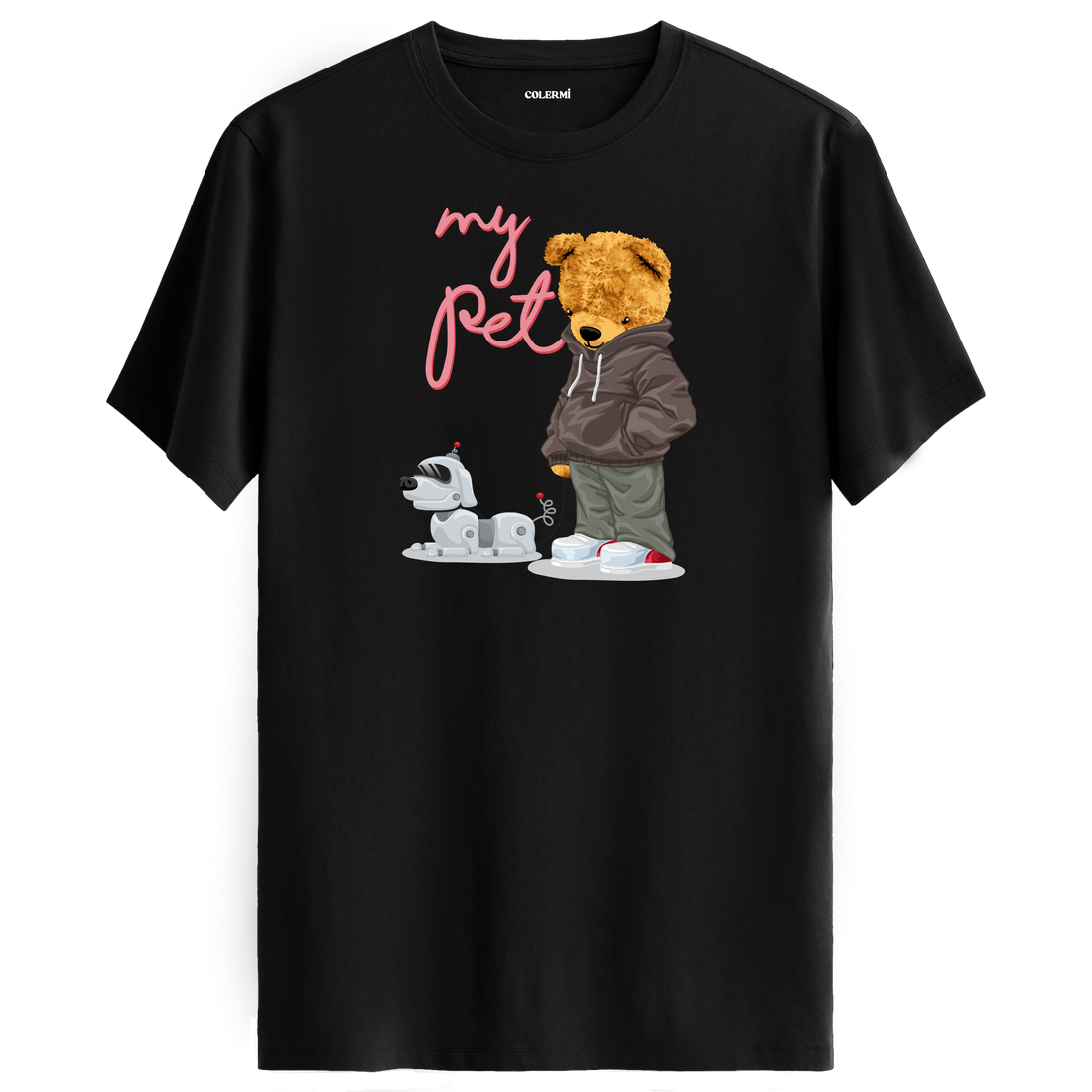 My Pet T-Shirt – Modern Friendship with Robot Dog Design